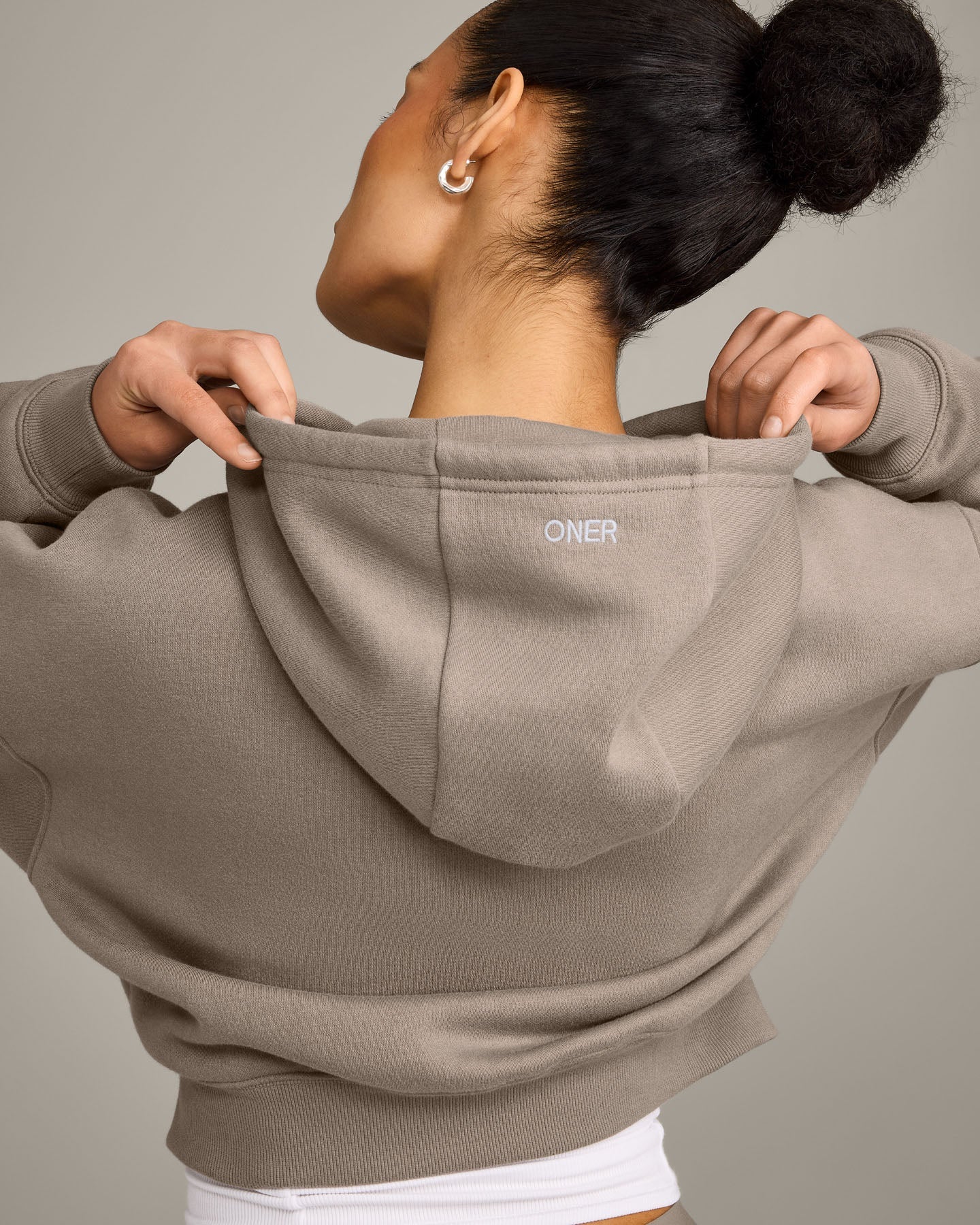 Foundations All Season Cropped Zip Through Hoodie | Minky - Image 4