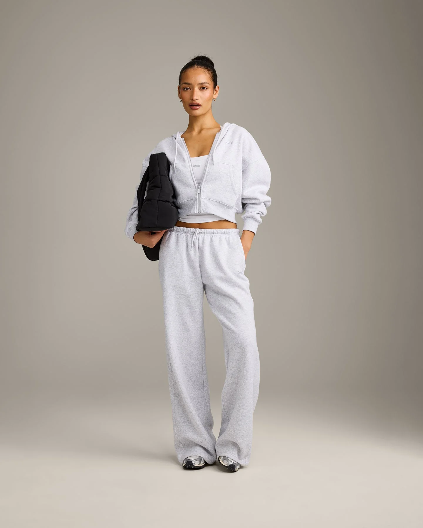 Foundations All Season Straight Leg Joggers | Grey Marl - Image 3