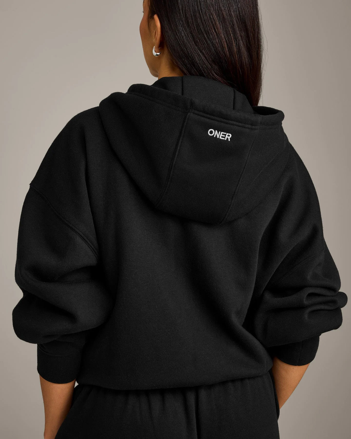 Foundations All Season Zip Through Hoodie | Black - Image 4