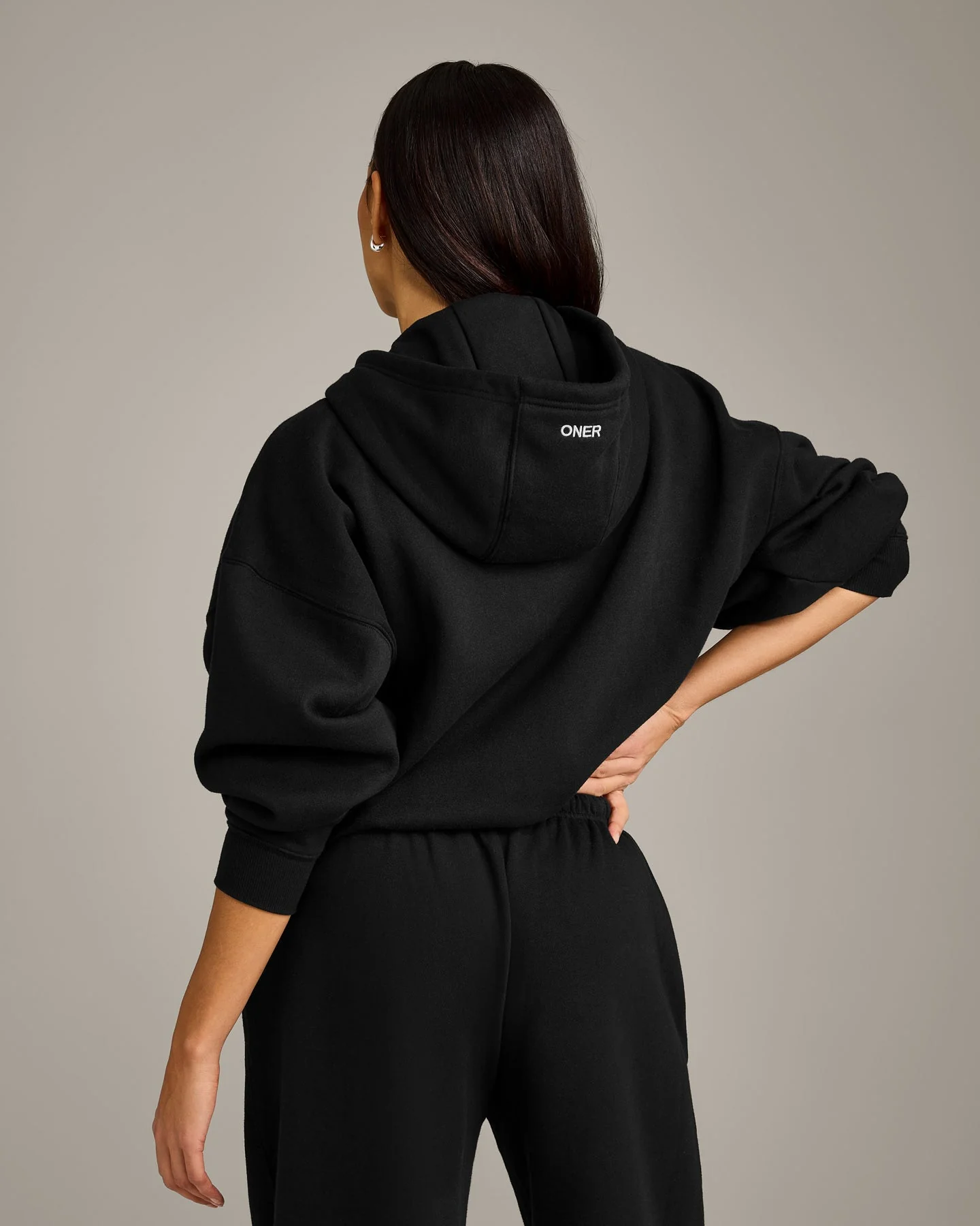 Foundations All Season Zip Through Hoodie | Black - Image 6