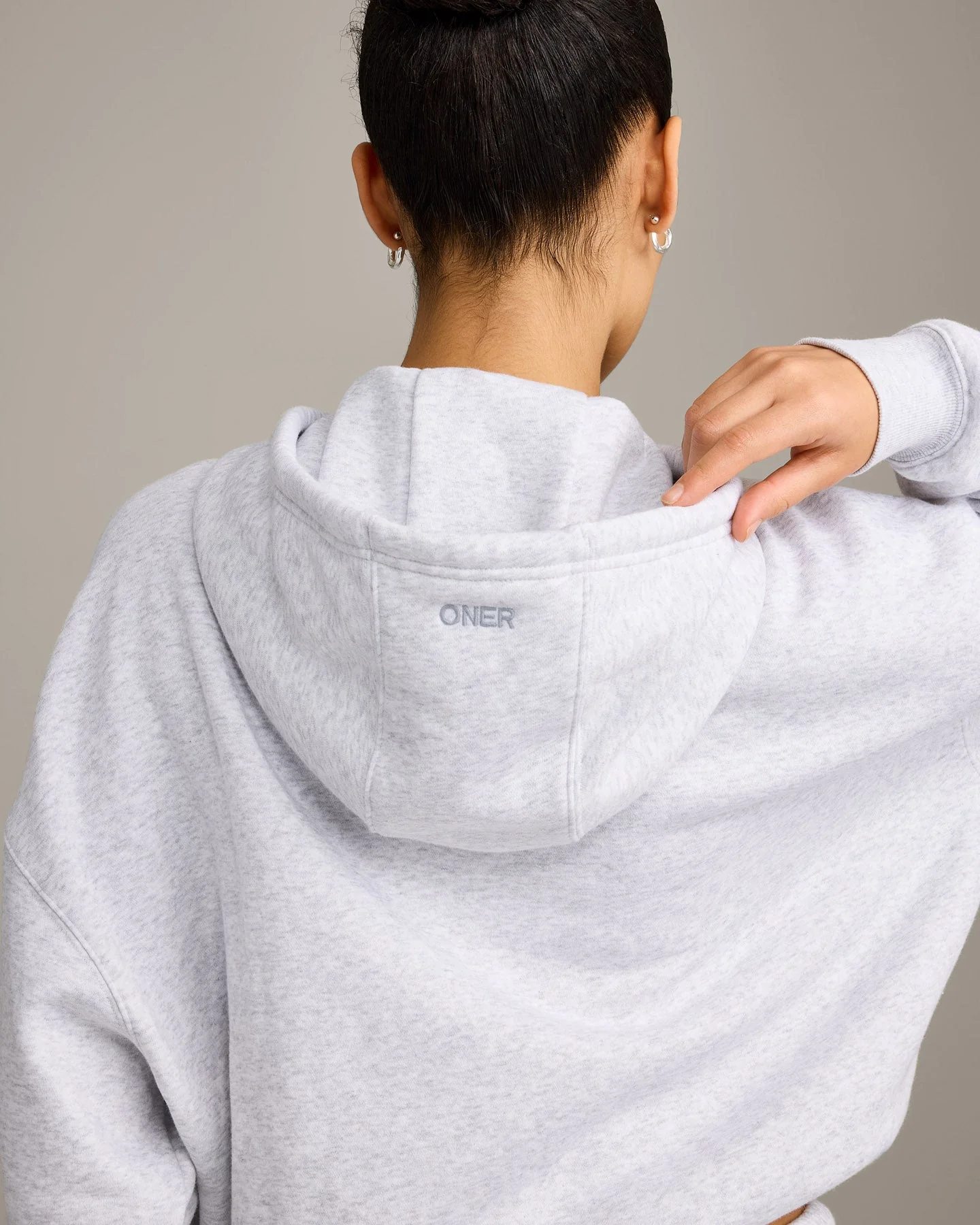 Foundations All Season Zip Through Hoodie | Grey Marl - Image 2