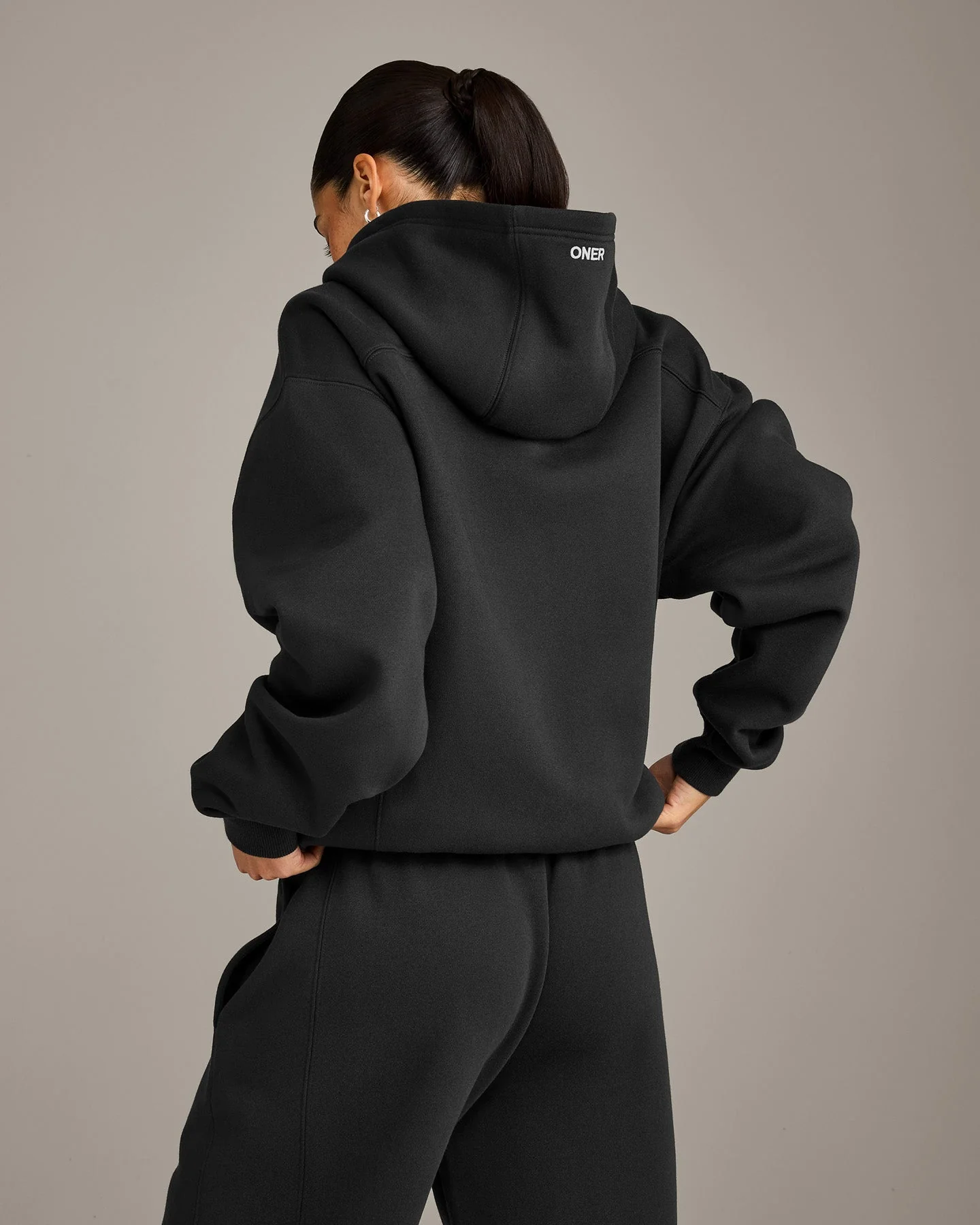 Foundations Cosy Hoodie | Soft Black - Image 2