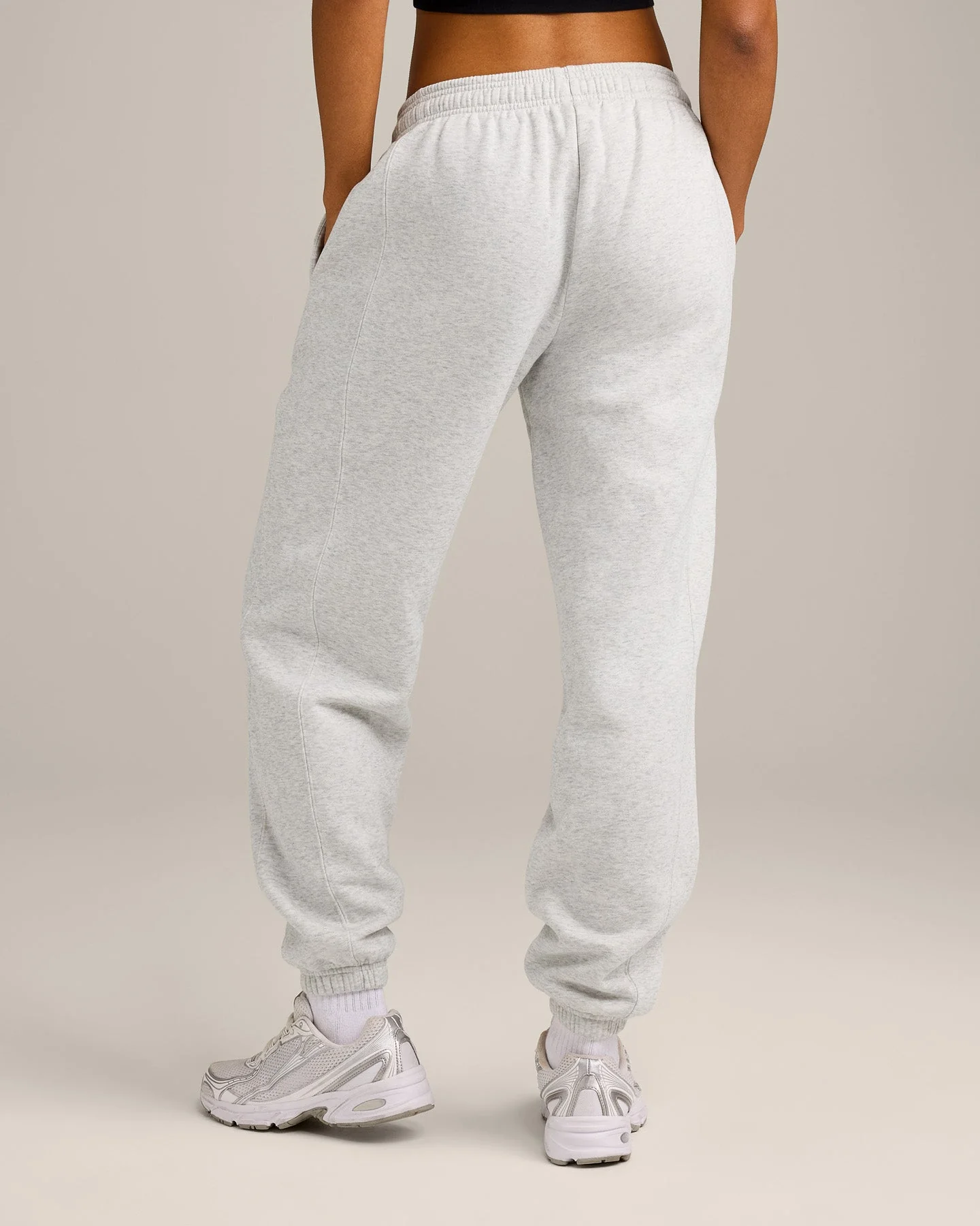 Foundations Cosy Joggers | Light Grey Marl - Image 2