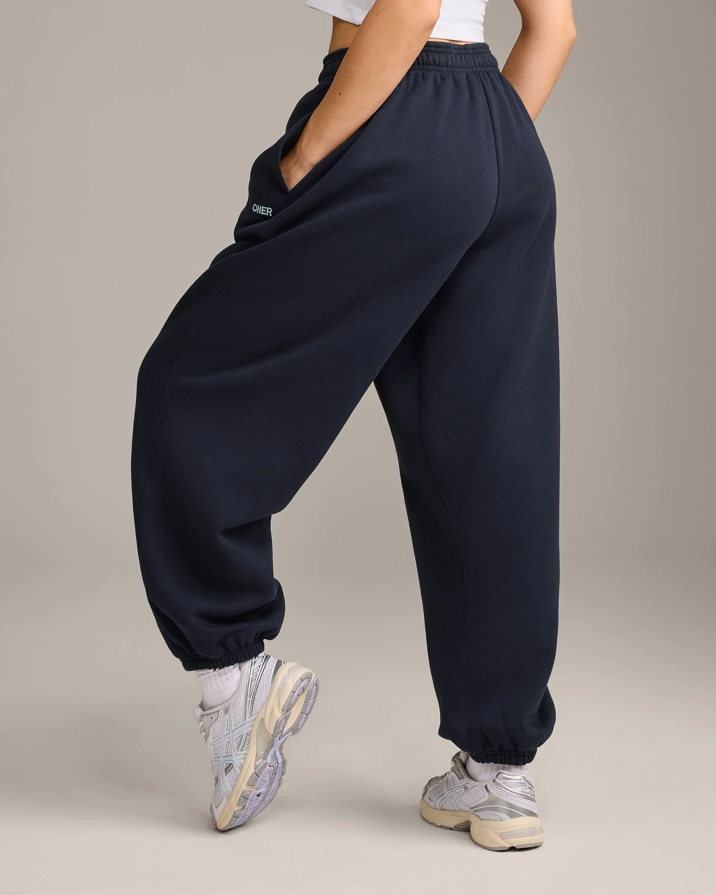 Foundations Cosy Oversized Joggers | True Blue - Image 2