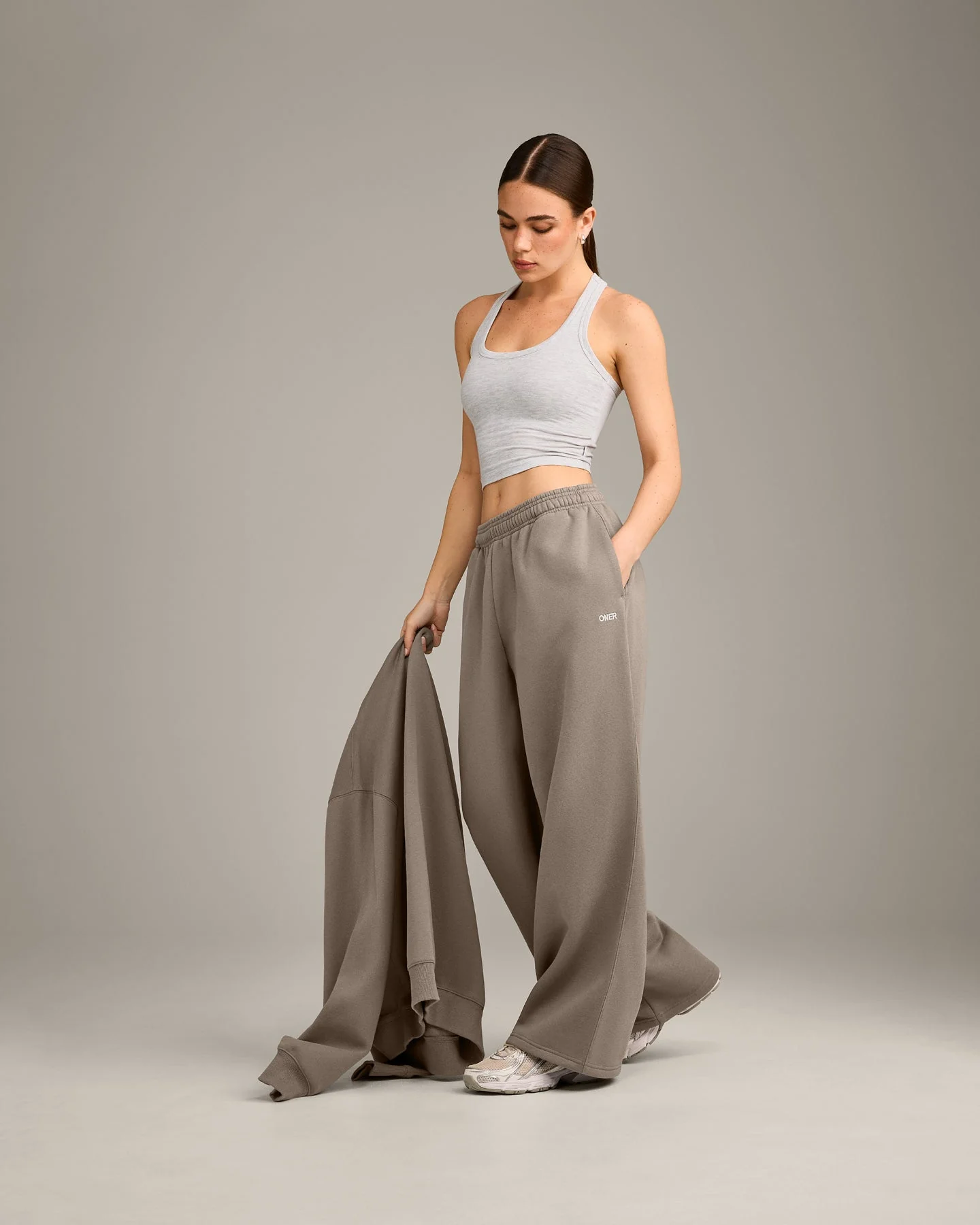 Foundations Cosy Oversized Straight Leg Joggers | Minky - Image 3