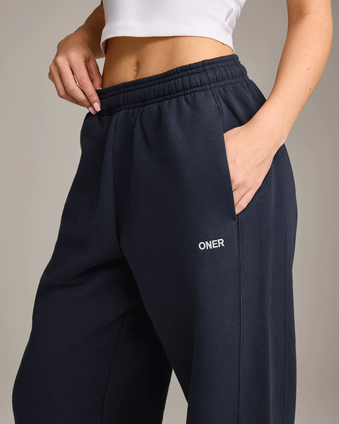 Foundations Cosy Straight Leg Joggers | True Blue - Image 5