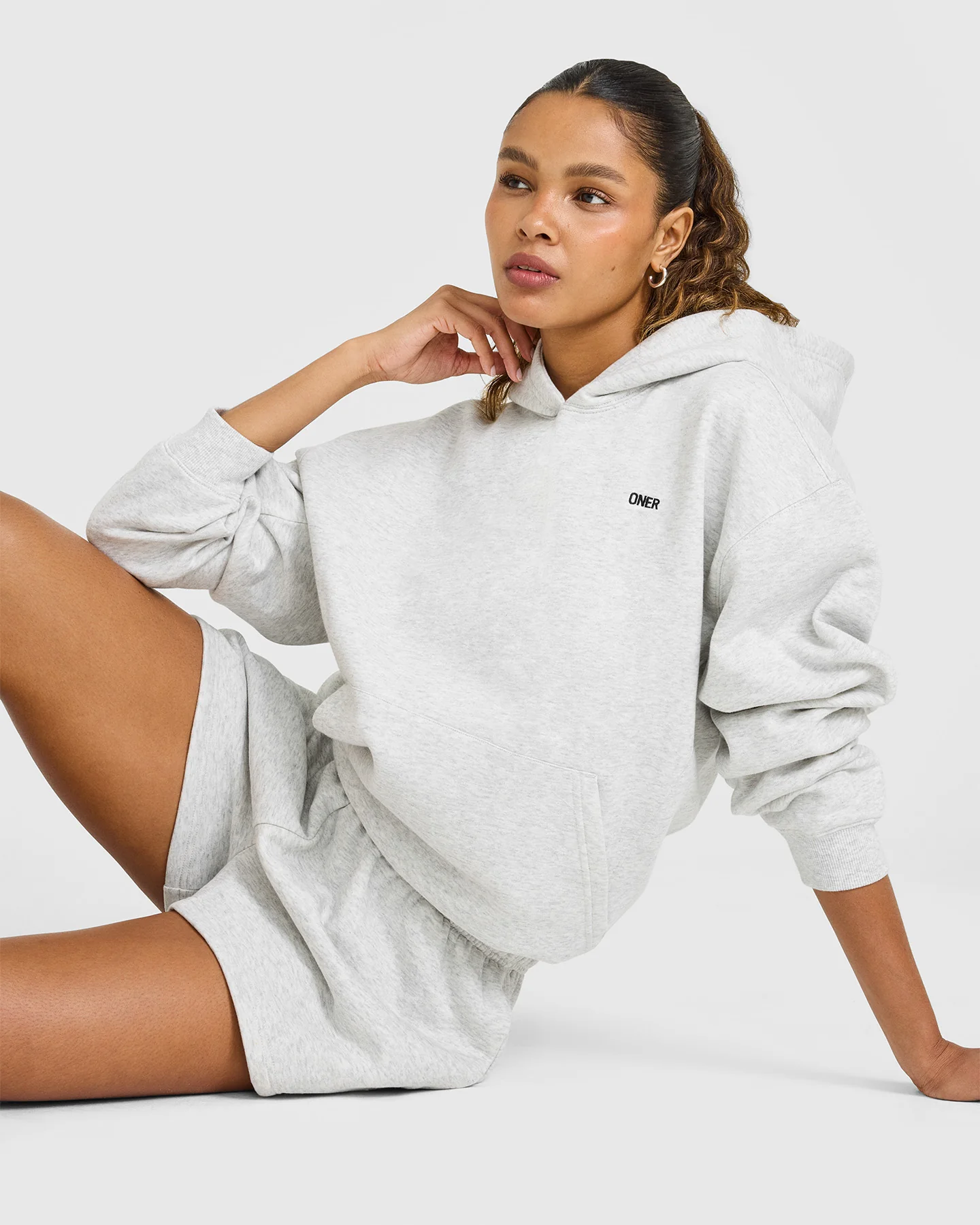 Foundations Hoodie | Light Grey Marl - Image 2