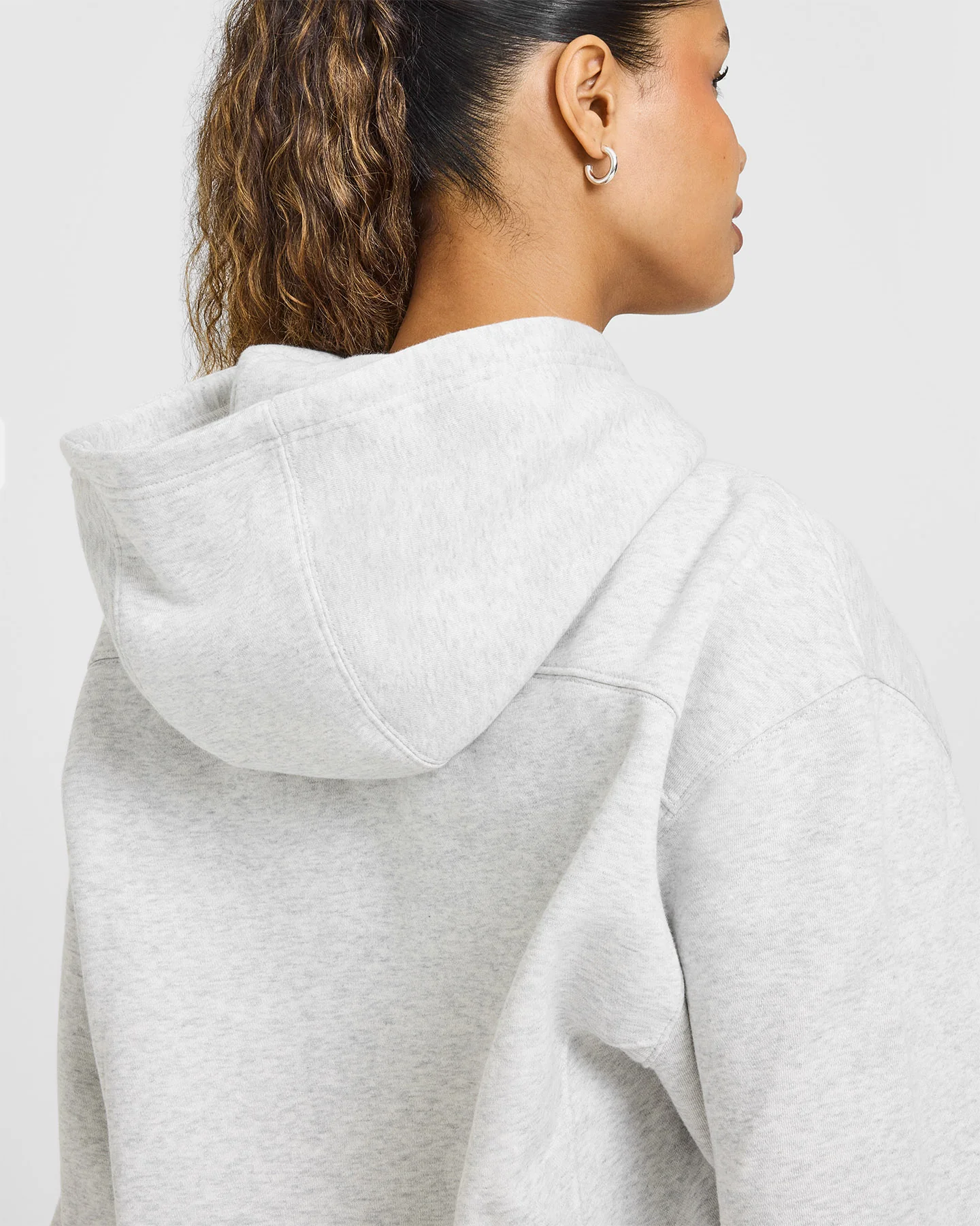 Foundations Hoodie | Light Grey Marl - Image 4