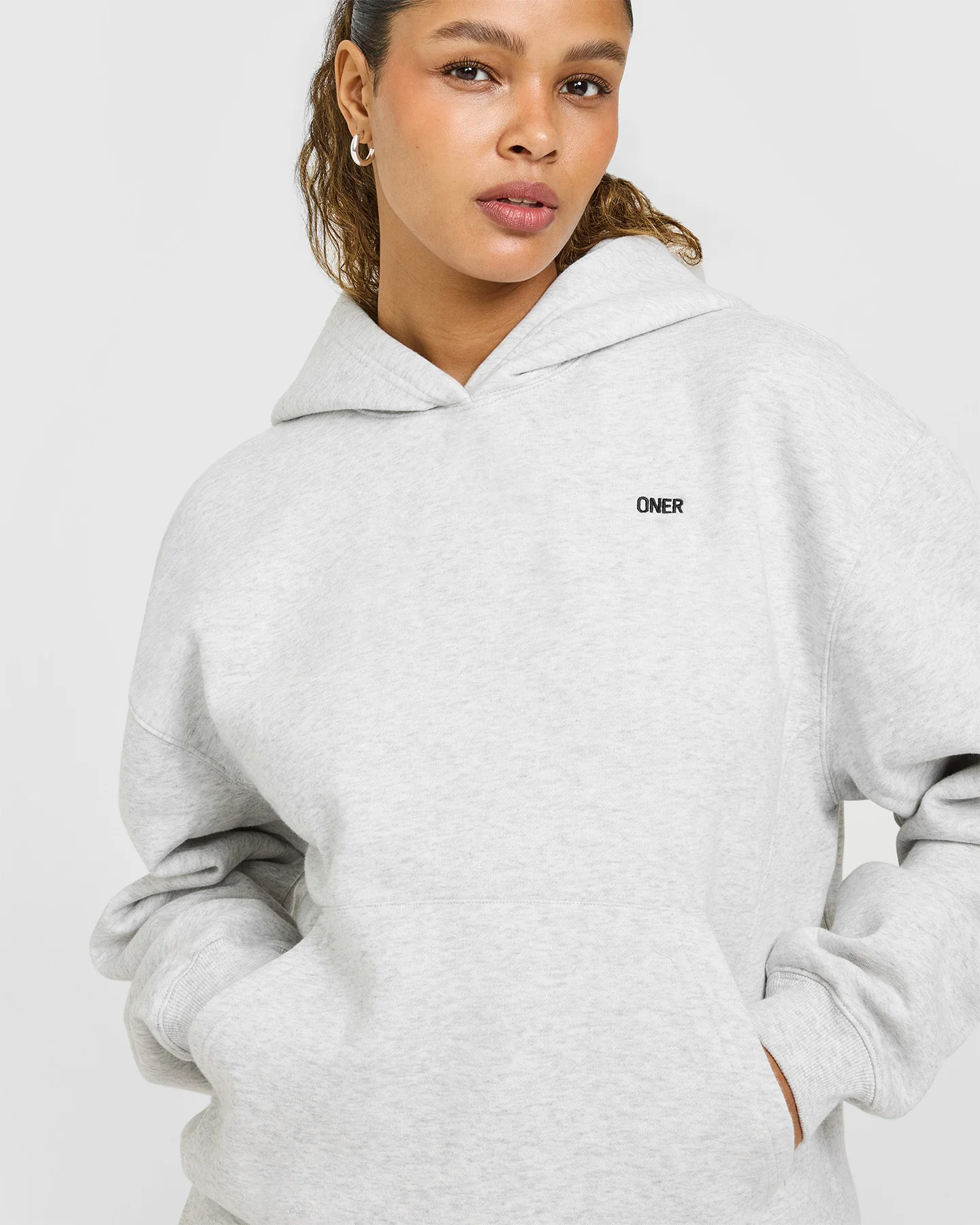 Foundations Hoodie | Light Grey Marl - Image 5