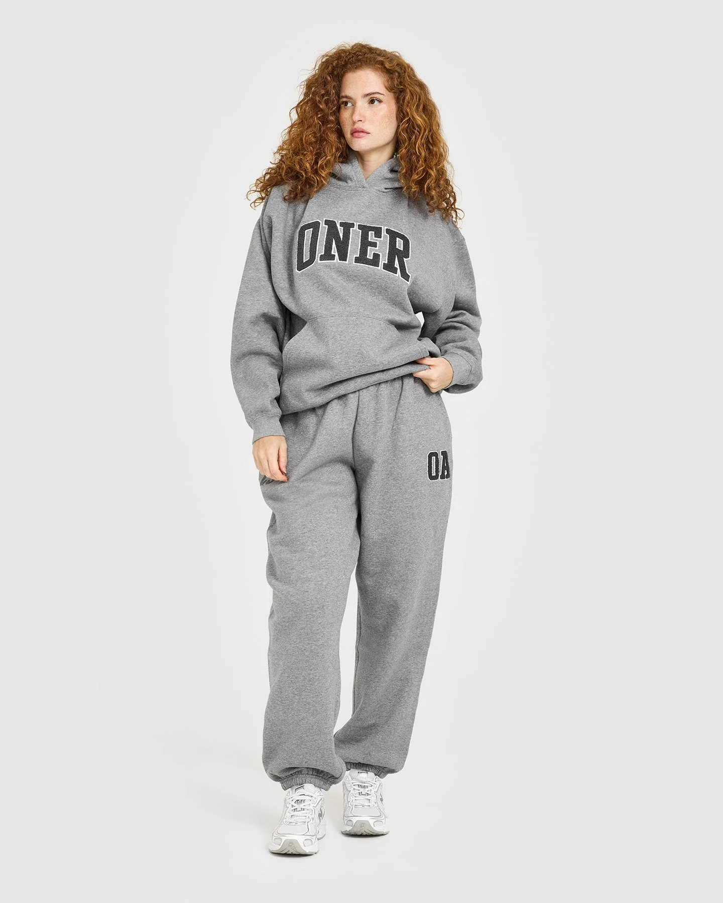Foundations Oversized Oner 25 Joggers | Charcoal Marl - Image 3