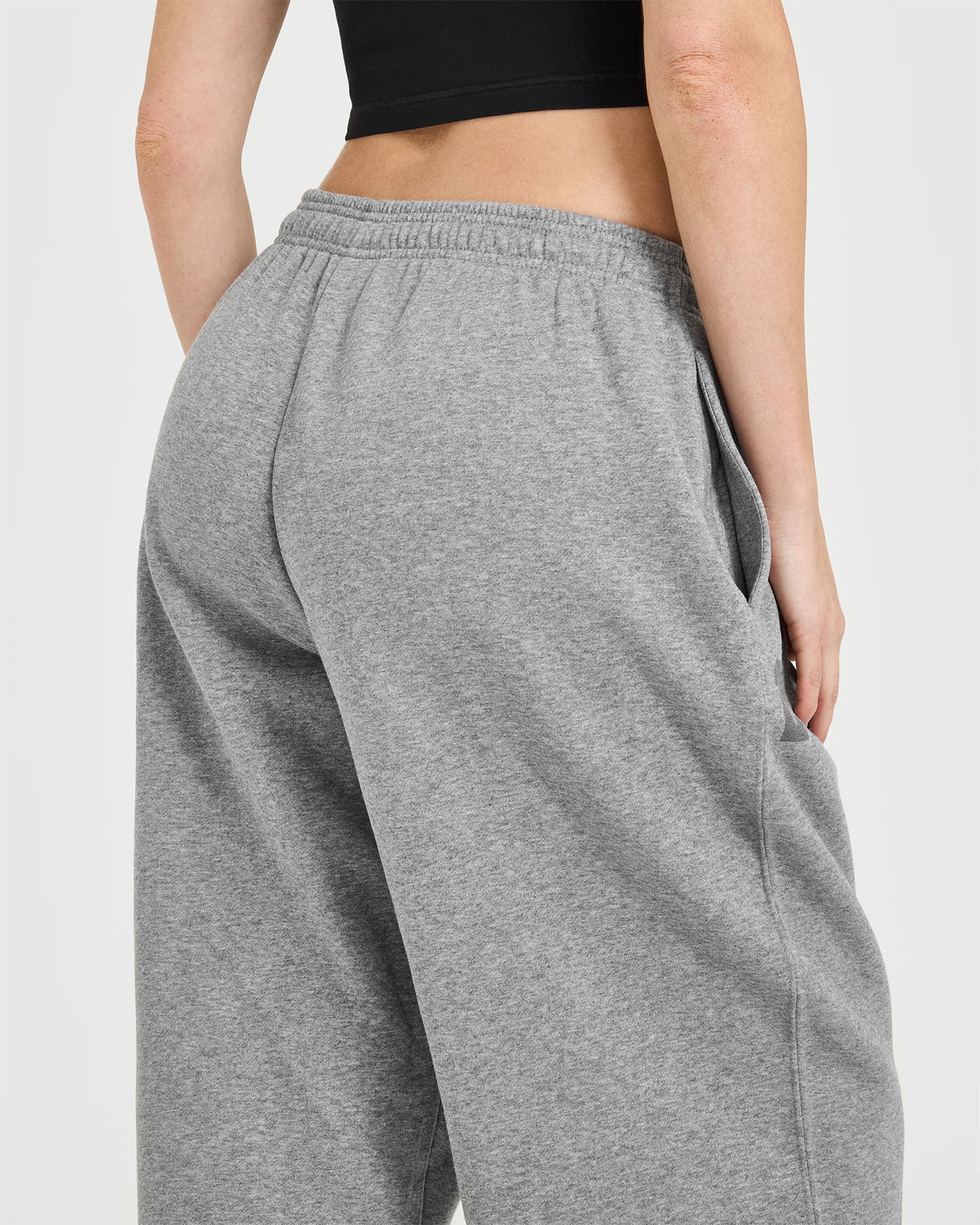 Foundations Oversized Oner 25 Straight Leg Joggers | Charcoal Marl - Image 4