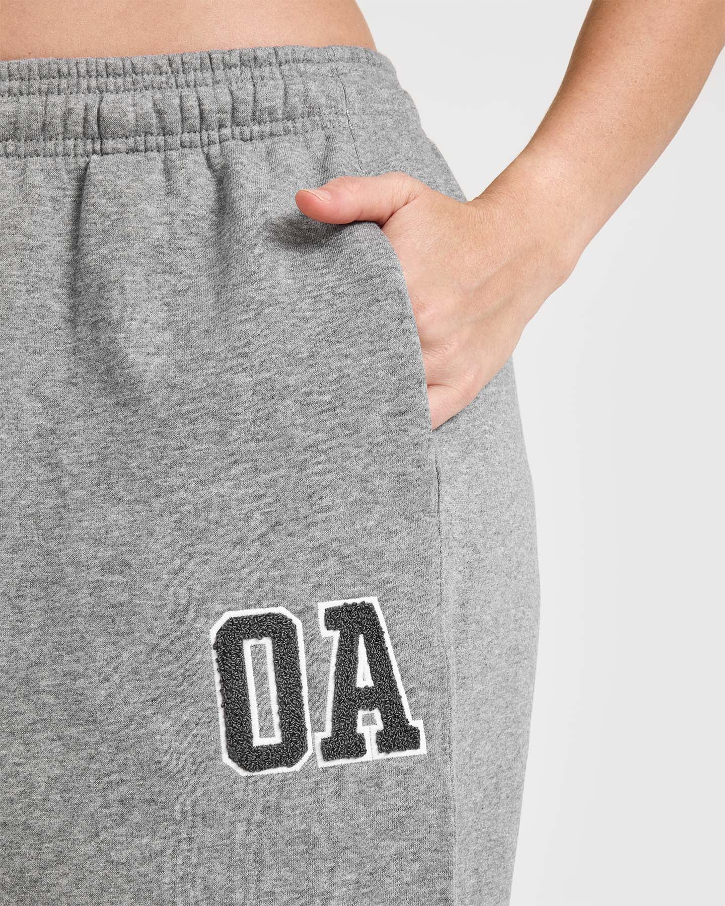 Foundations Oversized Oner 25 Straight Leg Joggers | Charcoal Marl - Image 6