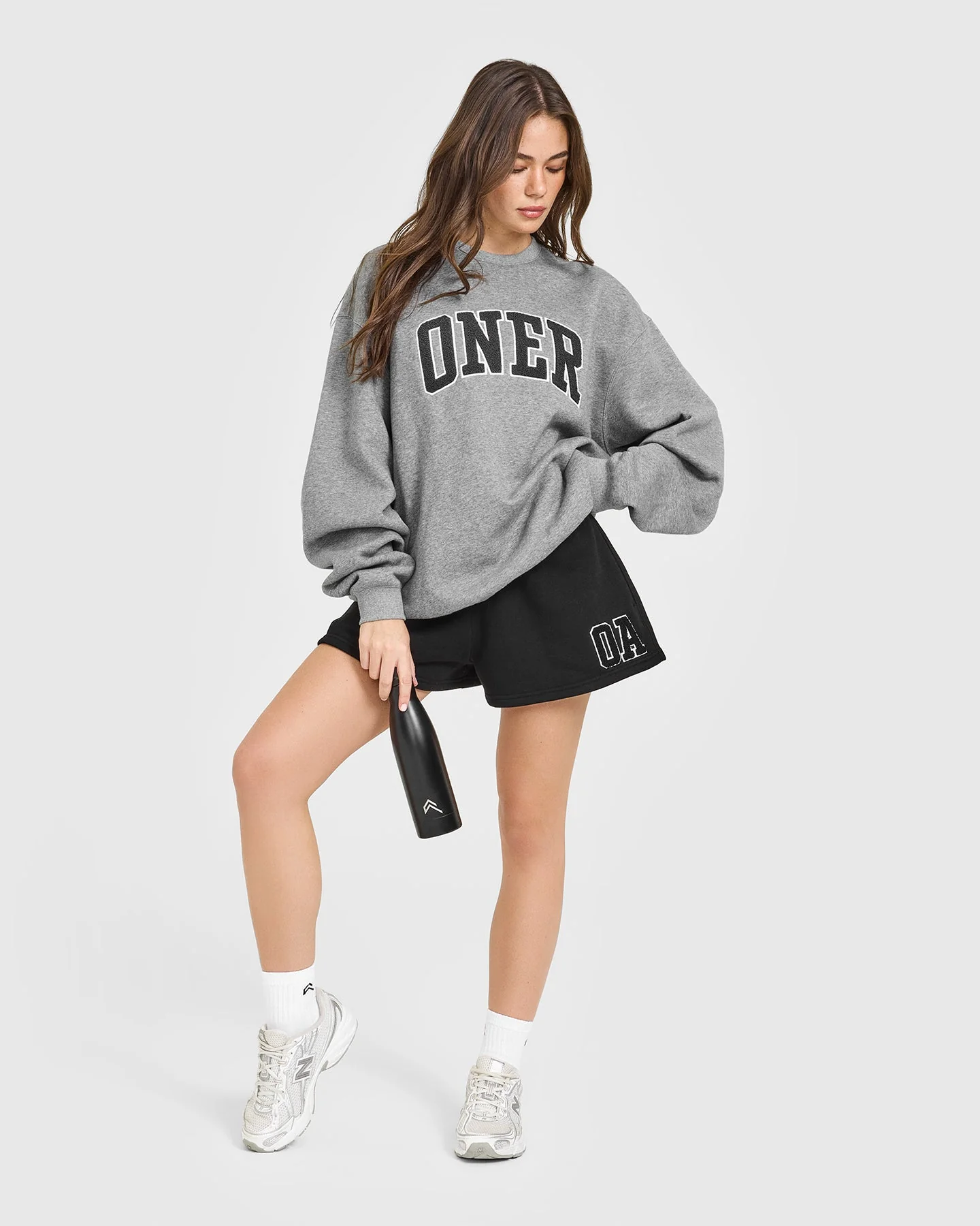 Foundations Oversized Oner 25 Sweatshirt | Charcoal Marl - Image 3