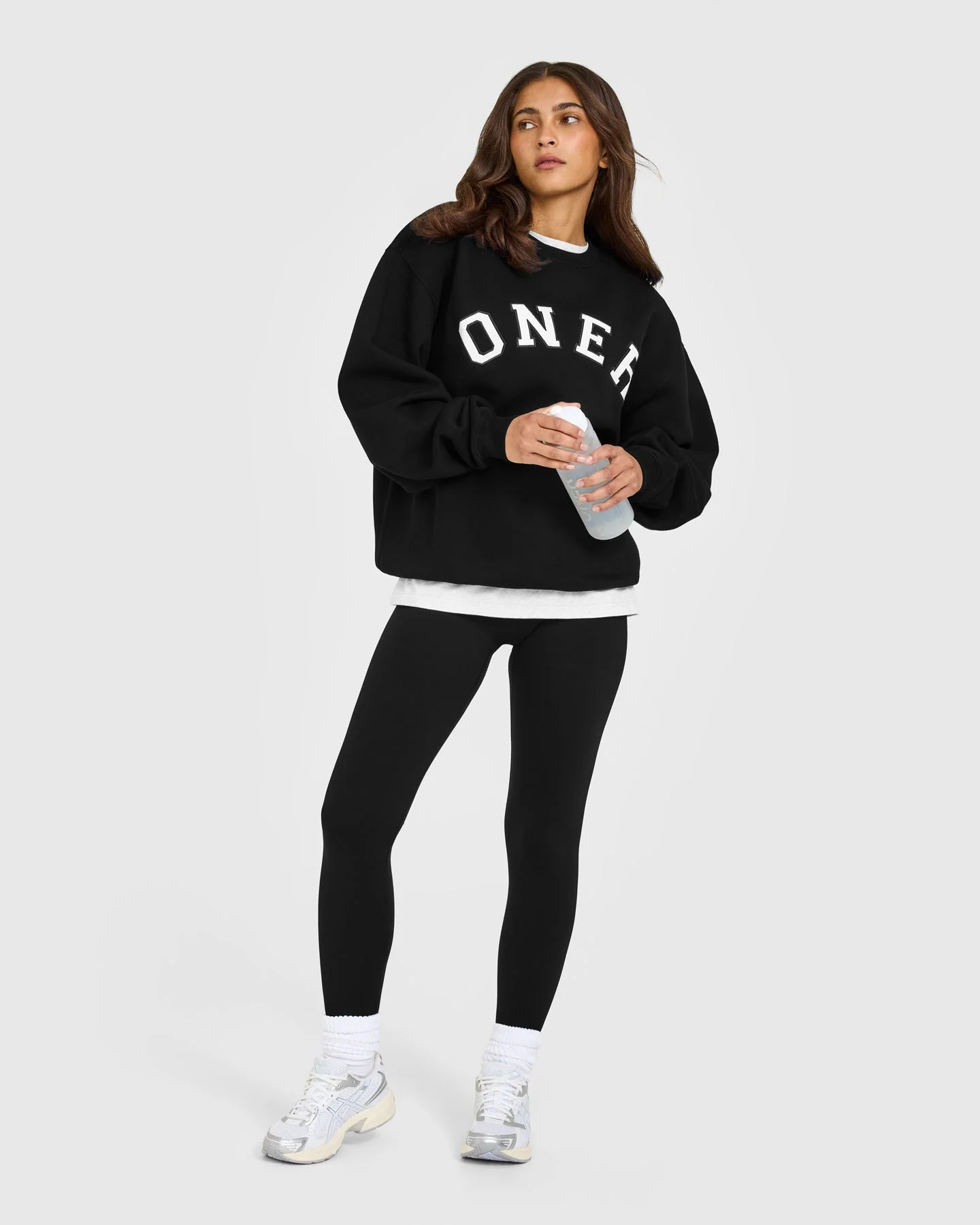 Foundations Oversized Oner Girlfriend Sweatshirt | Black - Image 3