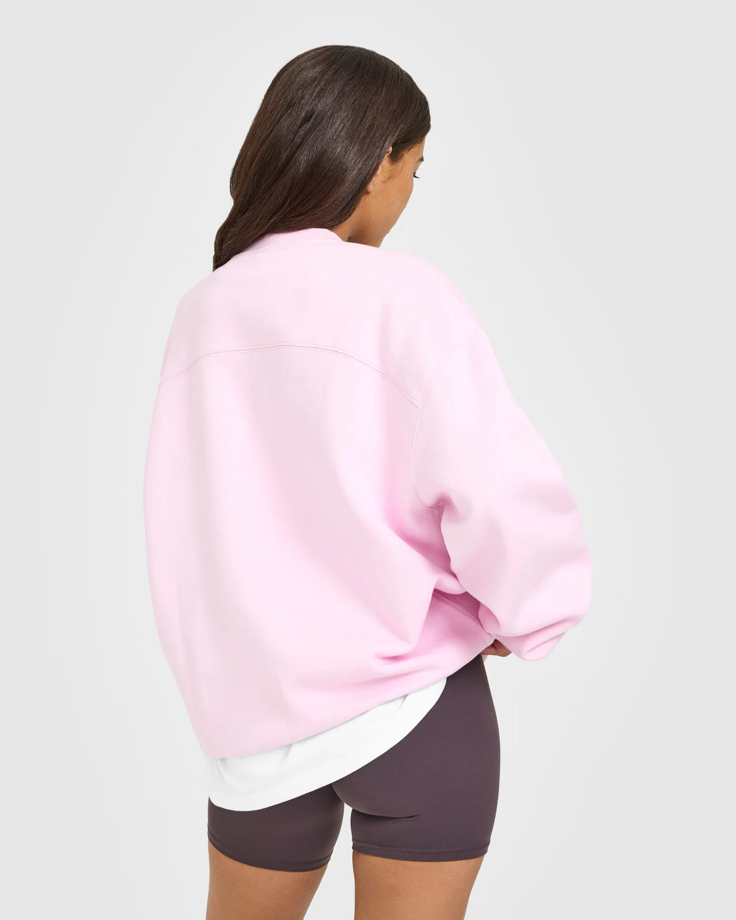 Foundations Oversized Oner Girlfriend Sweatshirt | Chalk Pink - Image 2
