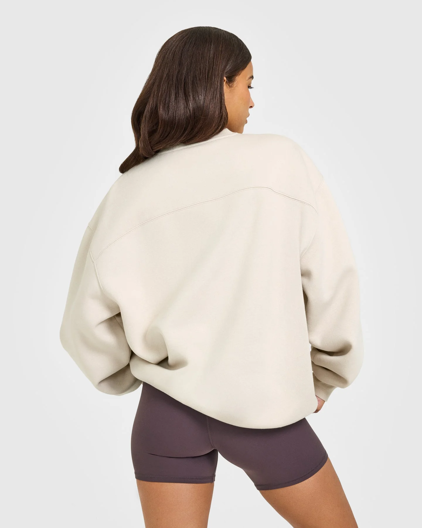 Foundations Oversized Oner Girlfriend Sweatshirt | Sand - Image 5