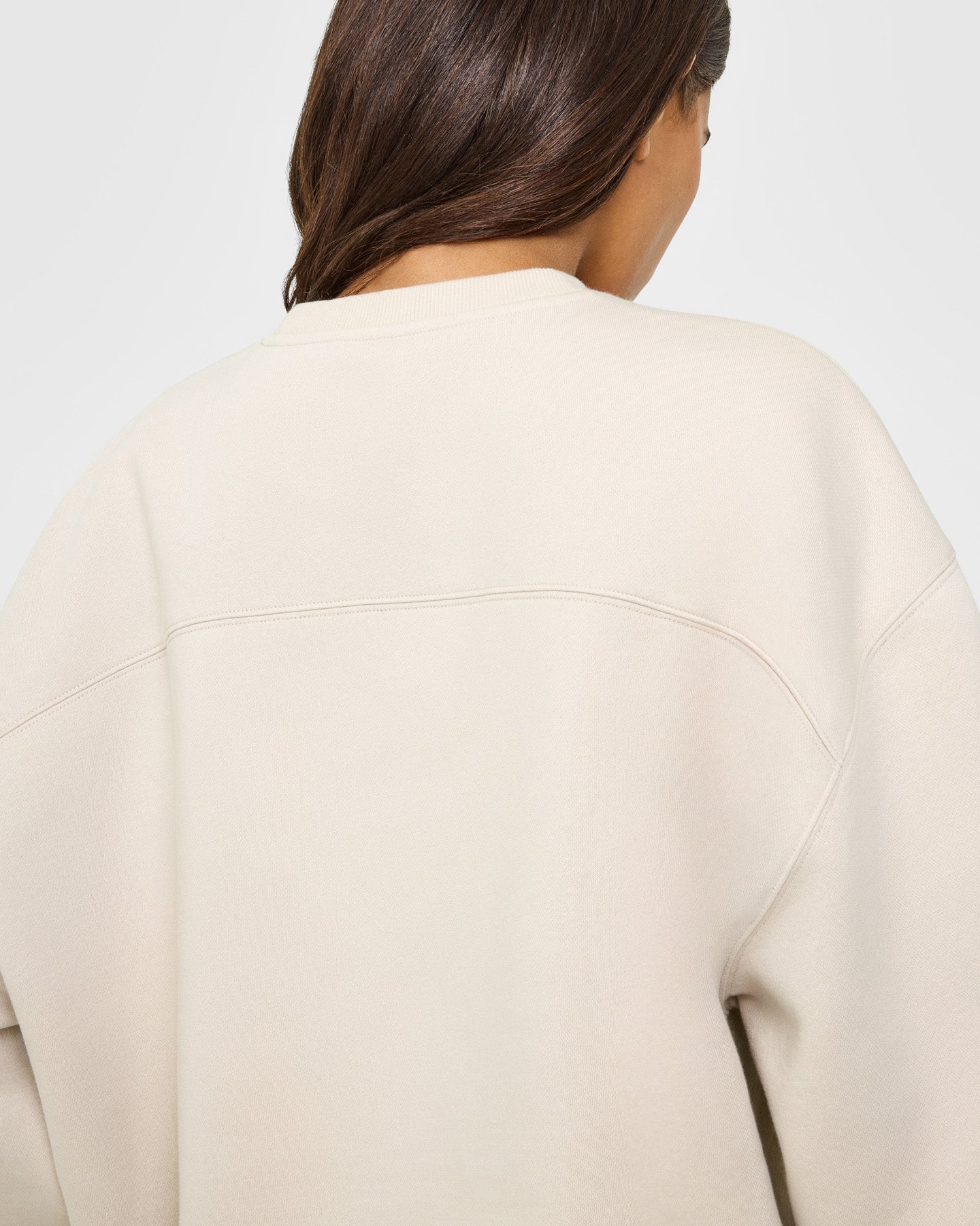 Foundations Oversized Oner Girlfriend Sweatshirt | Sand - Image 6