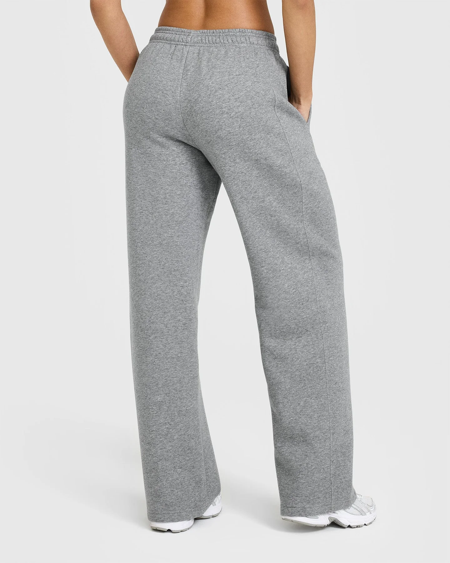 Foundations Straight Leg Joggers with Graphic | Charcoal Marl - Image 2