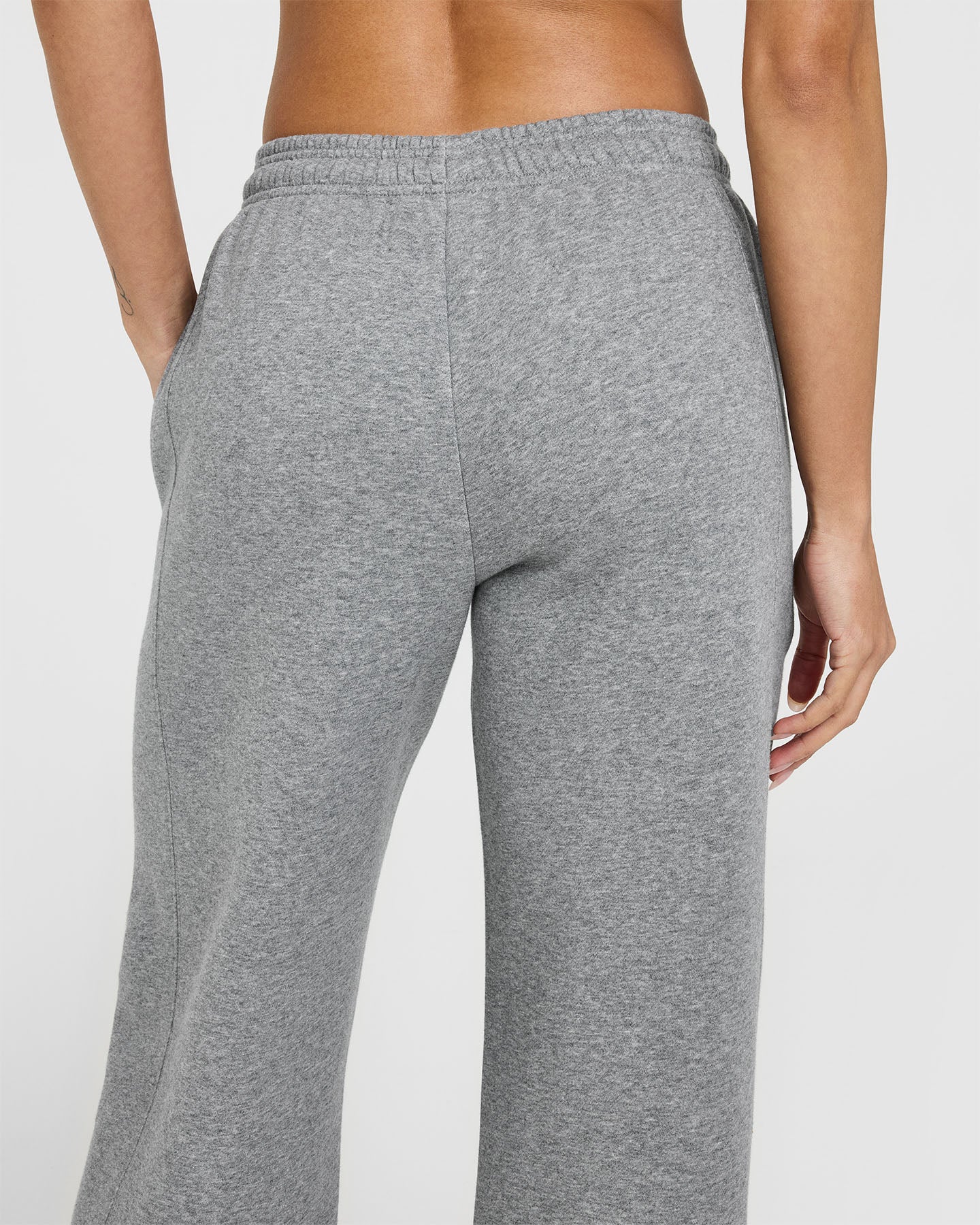 Foundations Straight Leg Joggers with Graphic | Charcoal Marl - Image 4