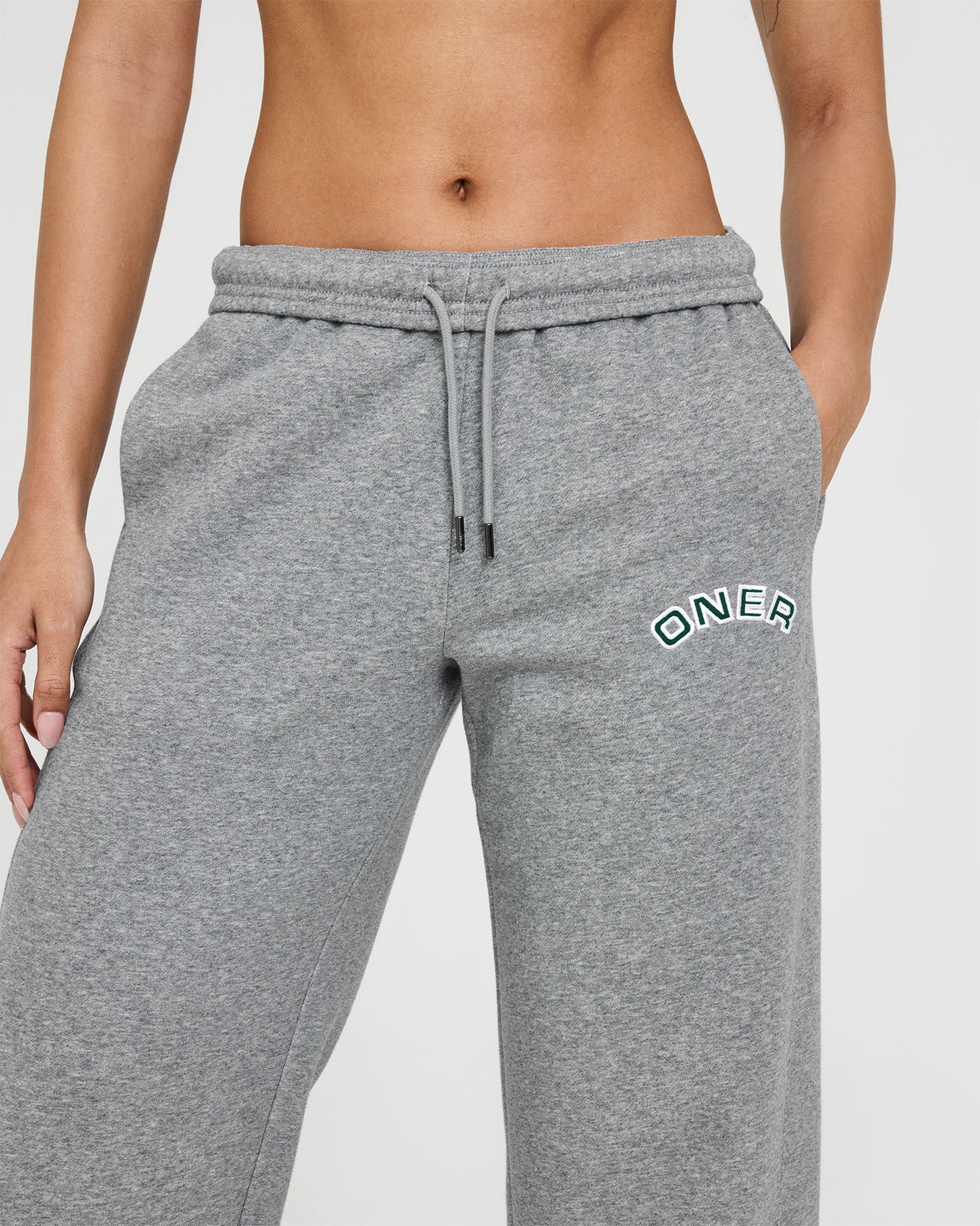 Foundations Straight Leg Joggers with Graphic | Charcoal Marl - Image 6