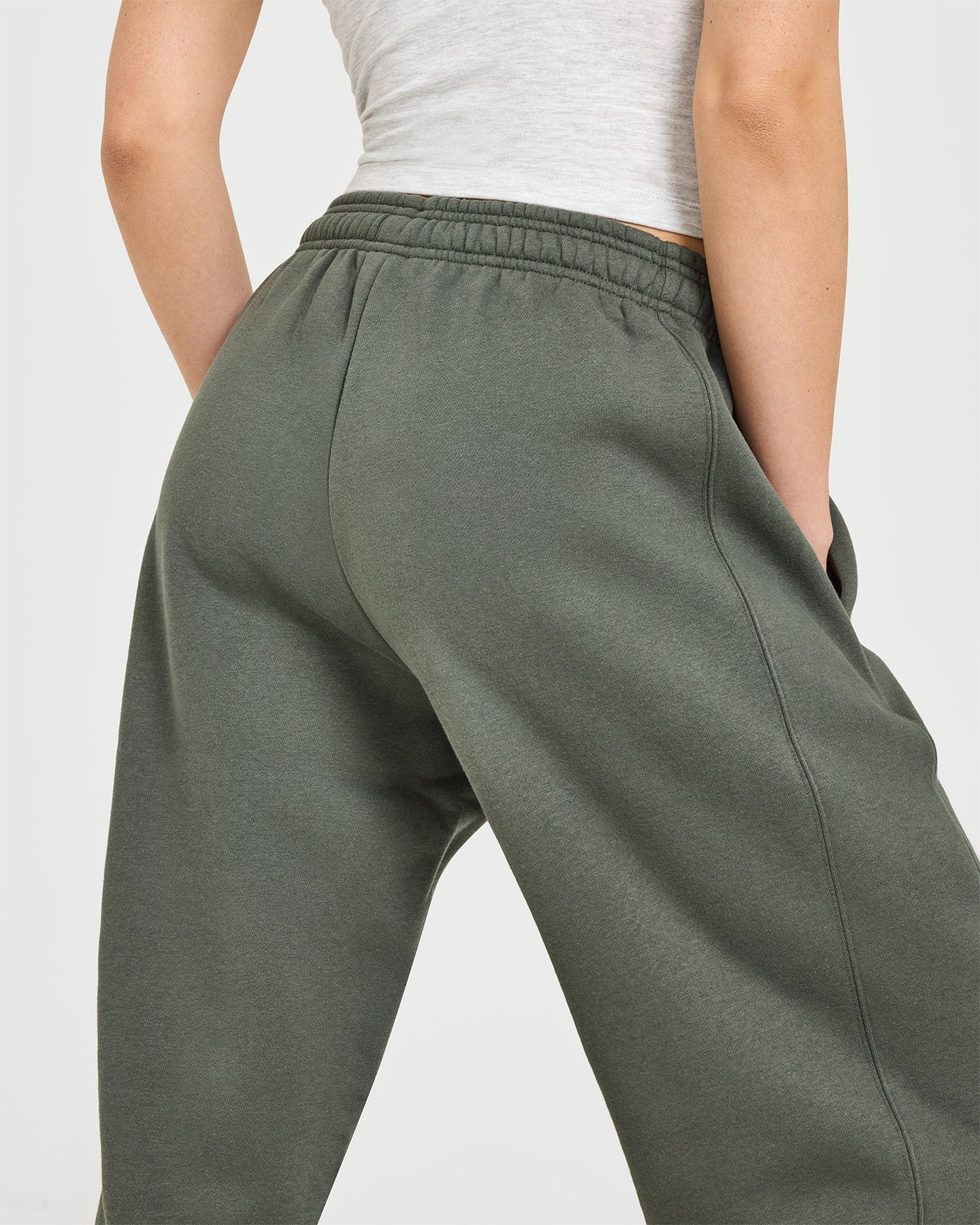 Foundations Straight Leg Joggers | Dark Khaki - Image 4