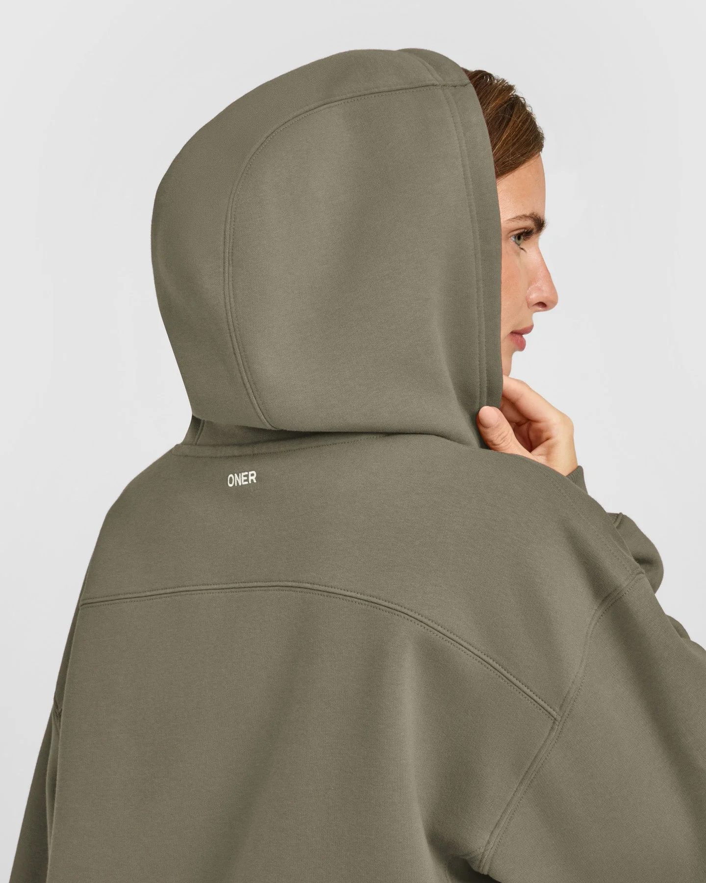 Foundations Zip Through Hoodie | Alpine Green - Image 4