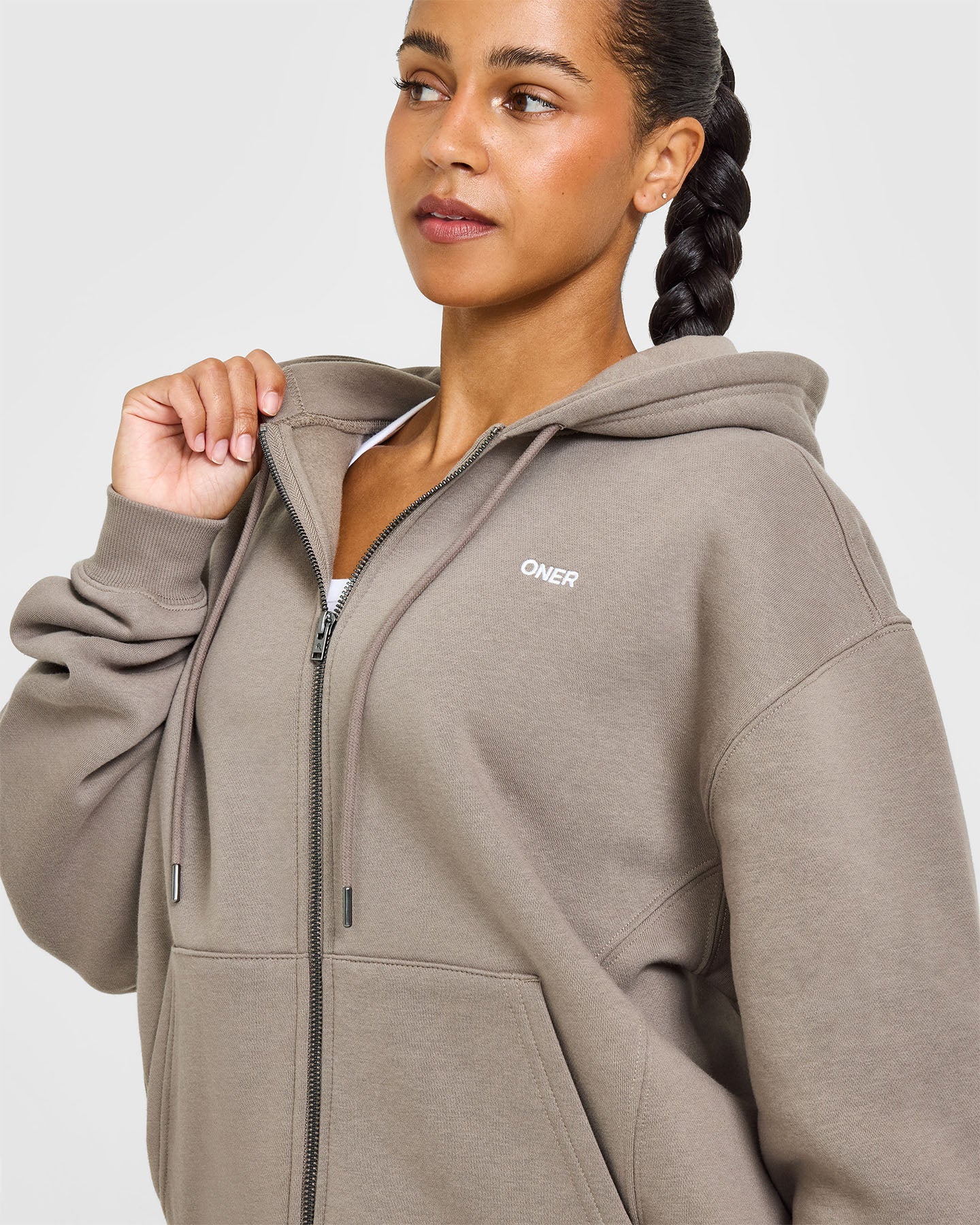 Foundations Zip Through Hoodie | Minky - Image 6