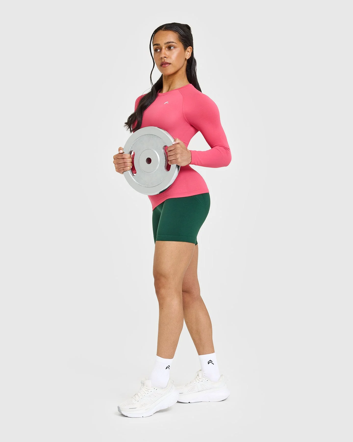 Go To Seamless Fitted Long Sleeve Top | Velvet Pink - Image 3