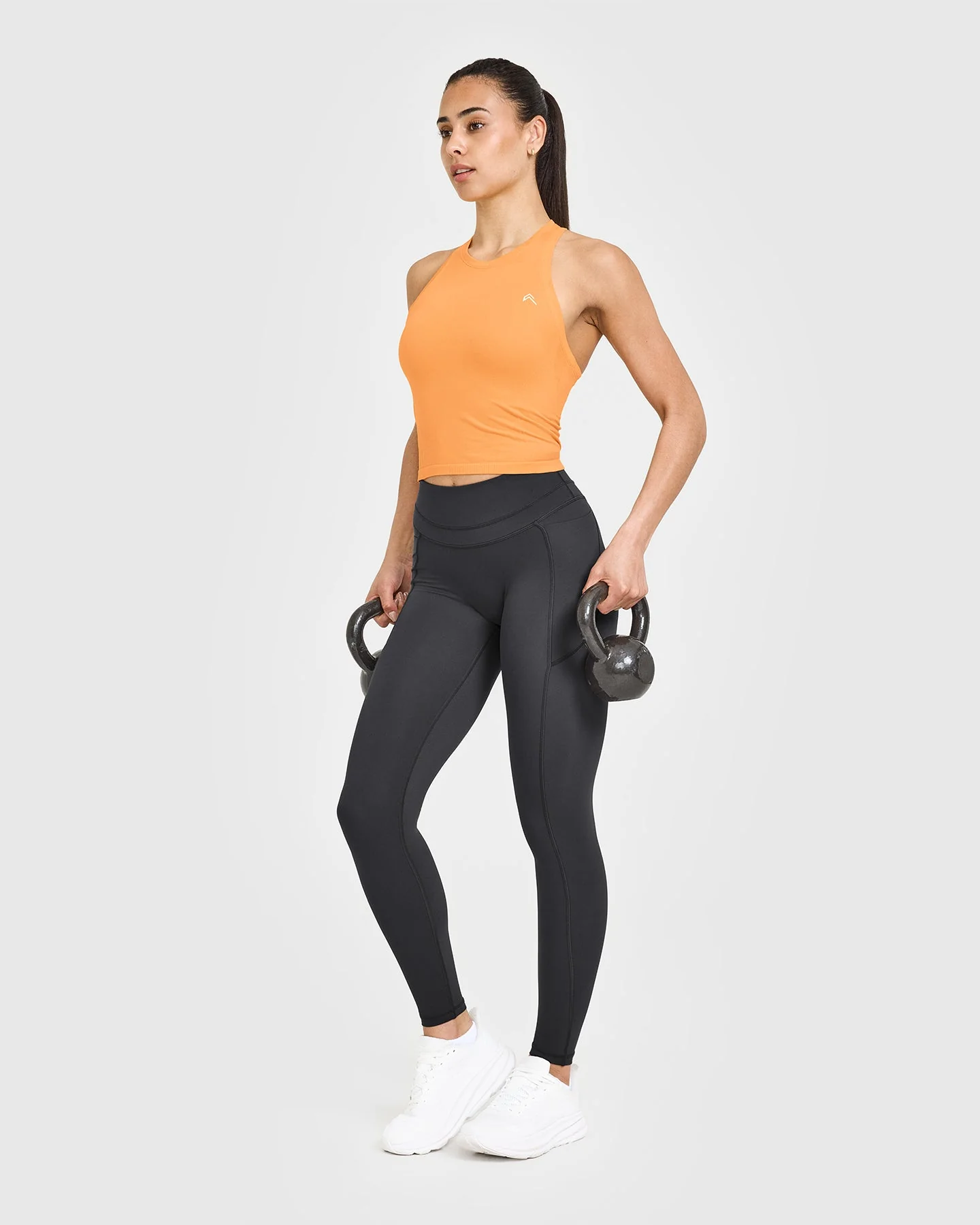 Go To Seamless Fitted Mid Vest | Powdered Orange - Image 3