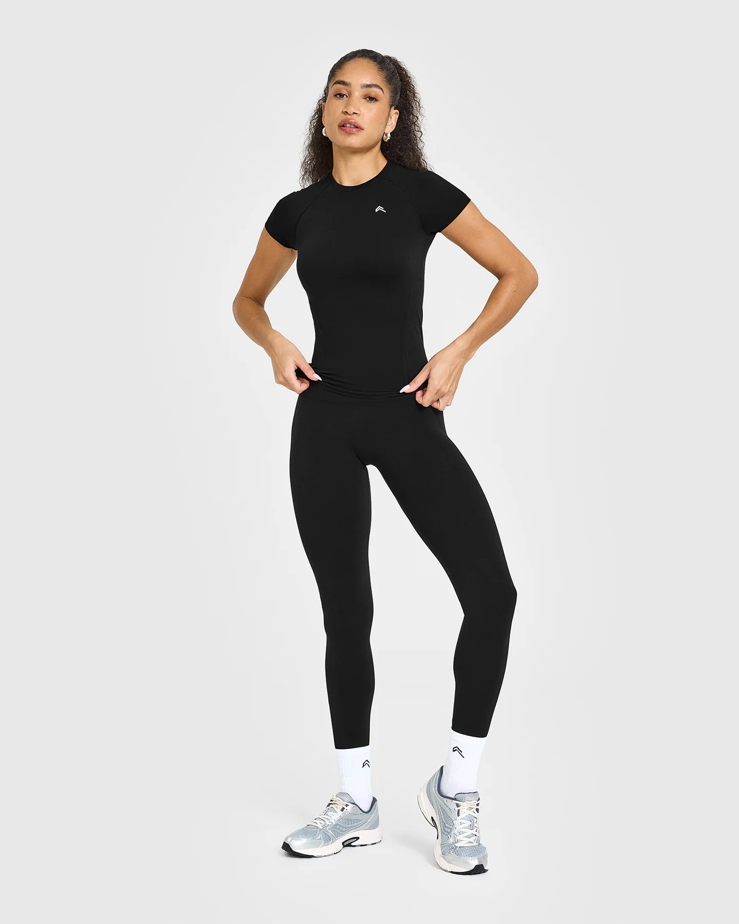 Go To Seamless Fitted Top | Black - Image 3