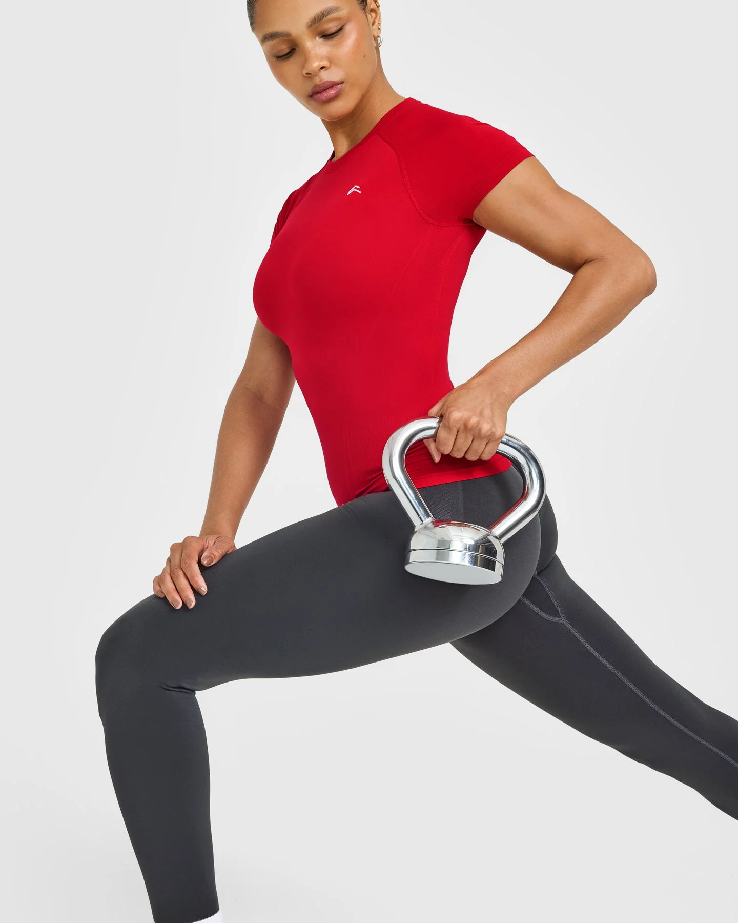 Go To Seamless Fitted Top | Fire Red - Image 6
