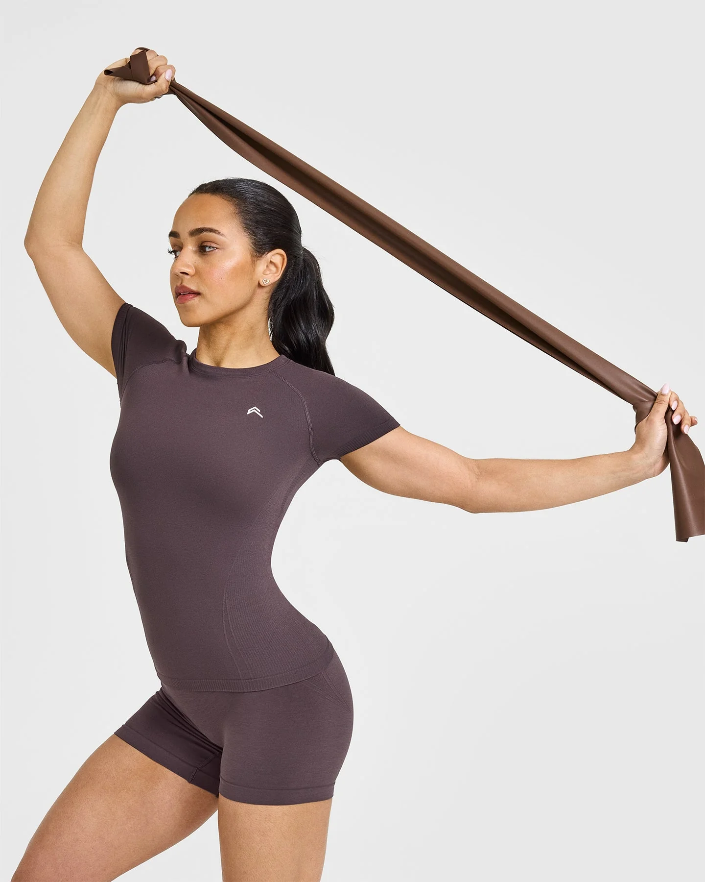 Go To Seamless Fitted Top | Umber Brown - Image 6