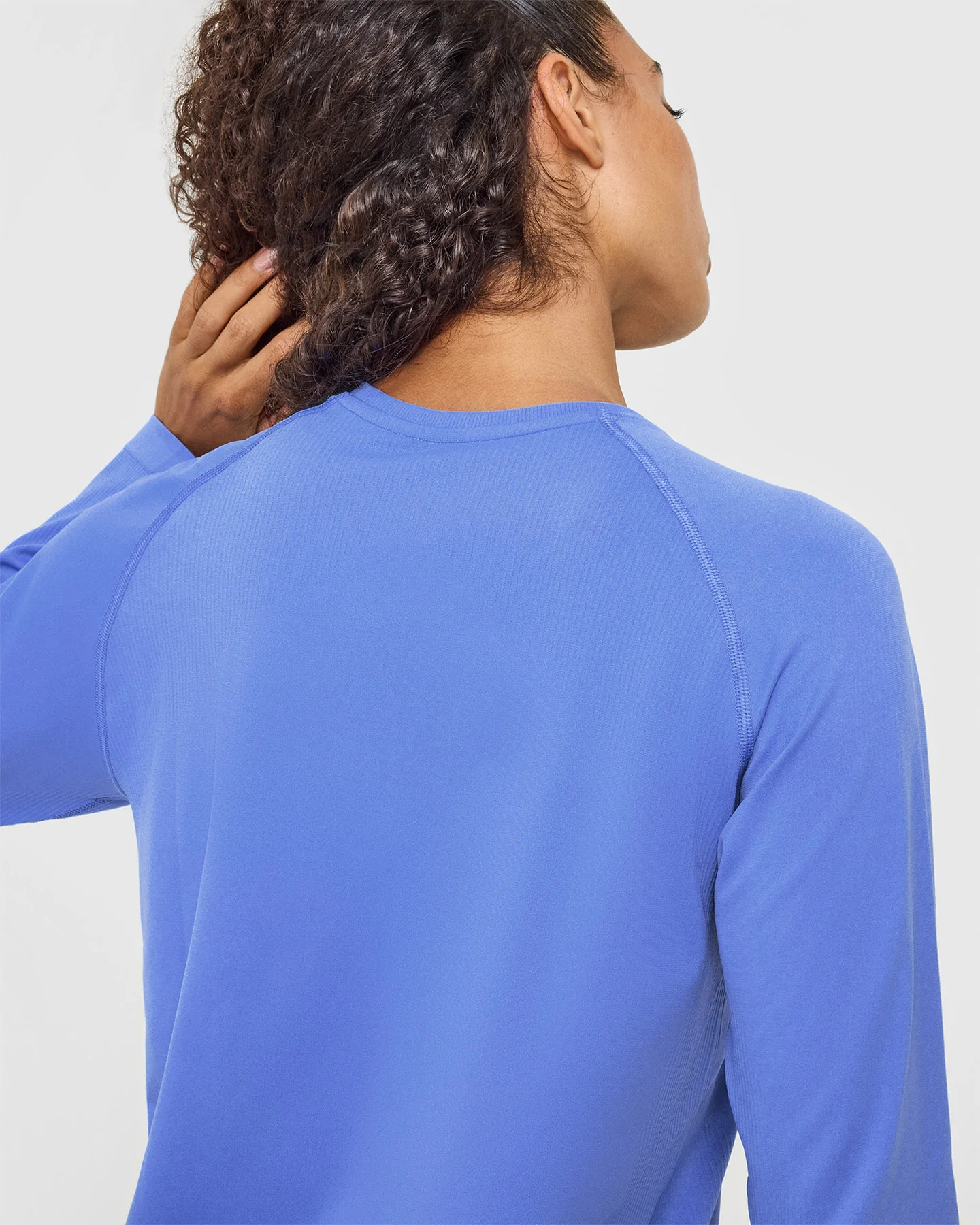 Go To Seamless Loose Long Sleeve Top | Glaucous Blue - Image 4