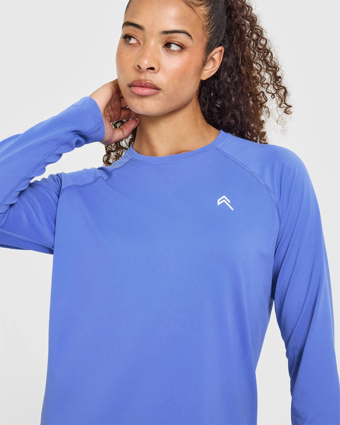 Go To Seamless Loose Long Sleeve Top | Glaucous Blue - Image 5
