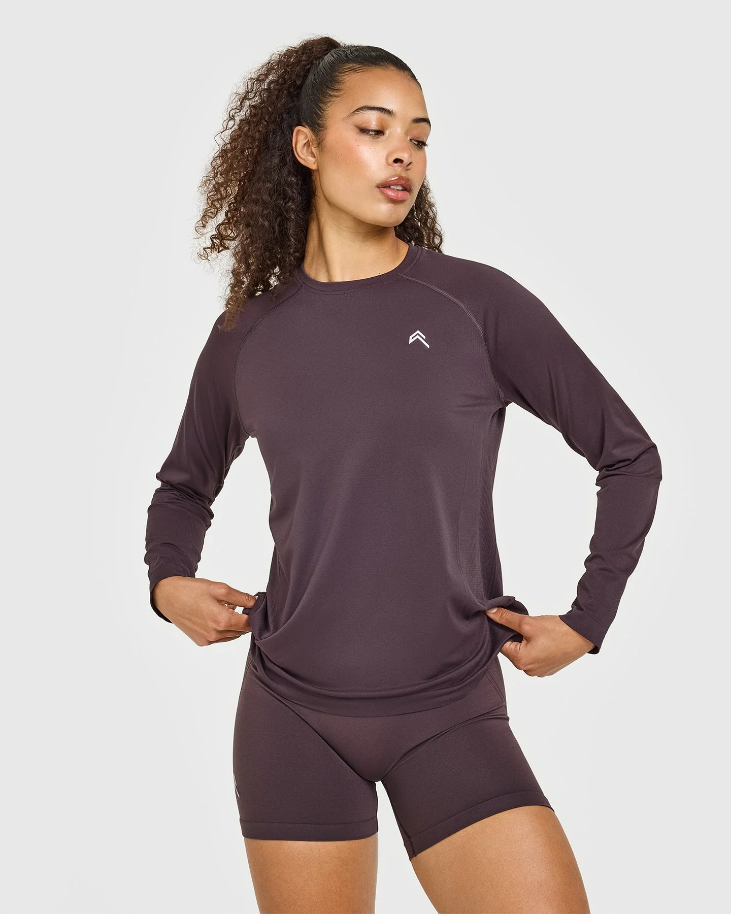 Go To Seamless Loose Long Sleeve Top | Umber Brown