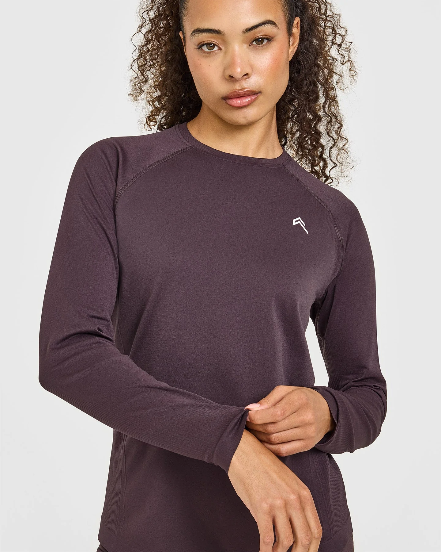 Go To Seamless Loose Long Sleeve Top | Umber Brown - Image 3