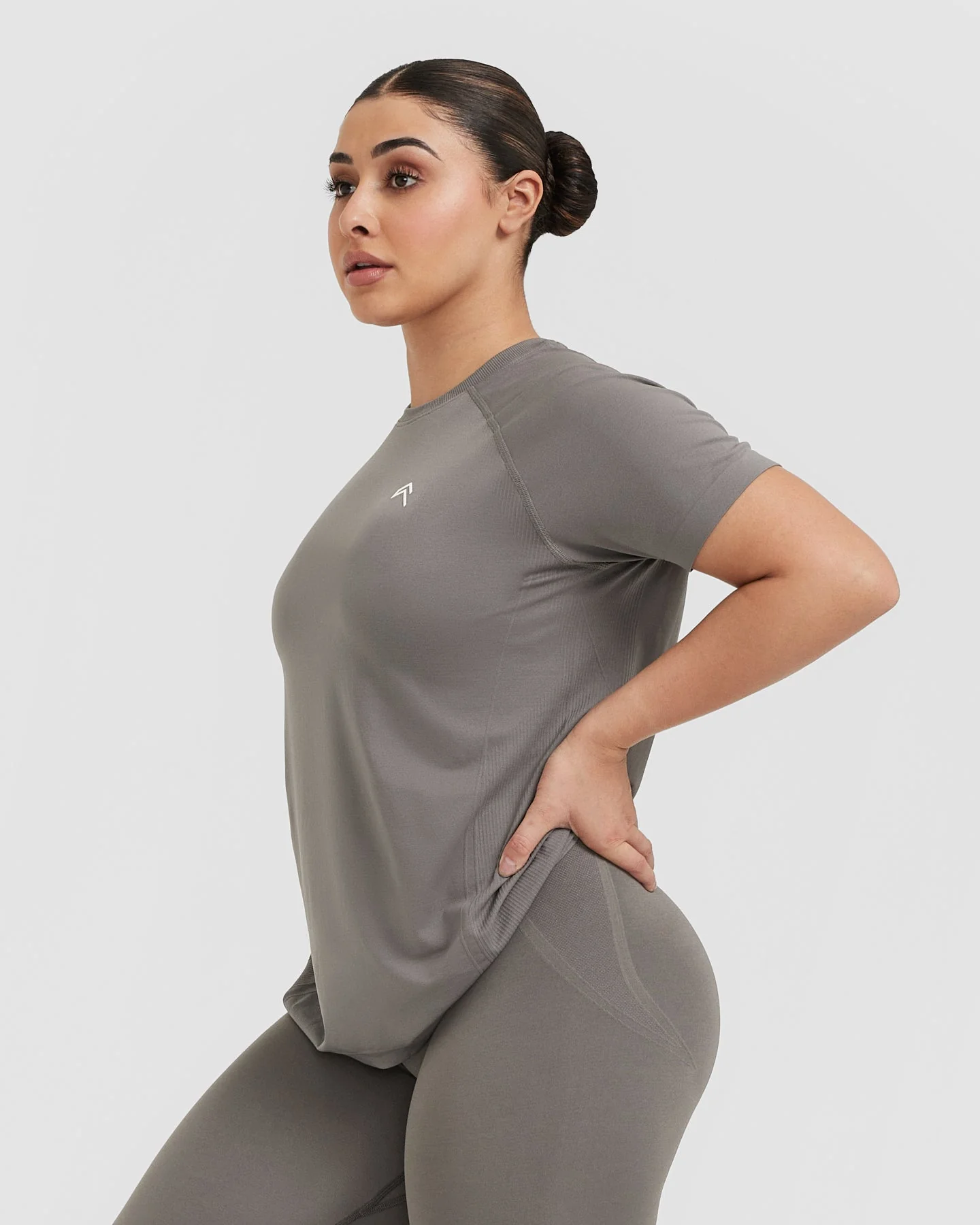 Go To Seamless Loose Top | Ash Grey - Image 3