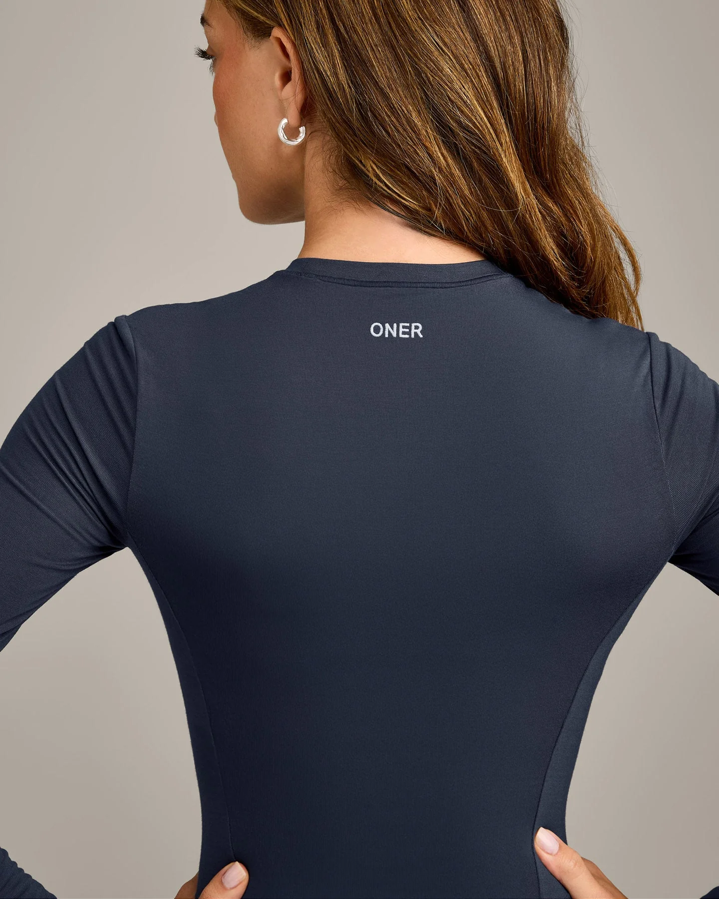 Mellow™ Motion Crew Neck Long Sleeve Mid Top | True Blue - Image 4