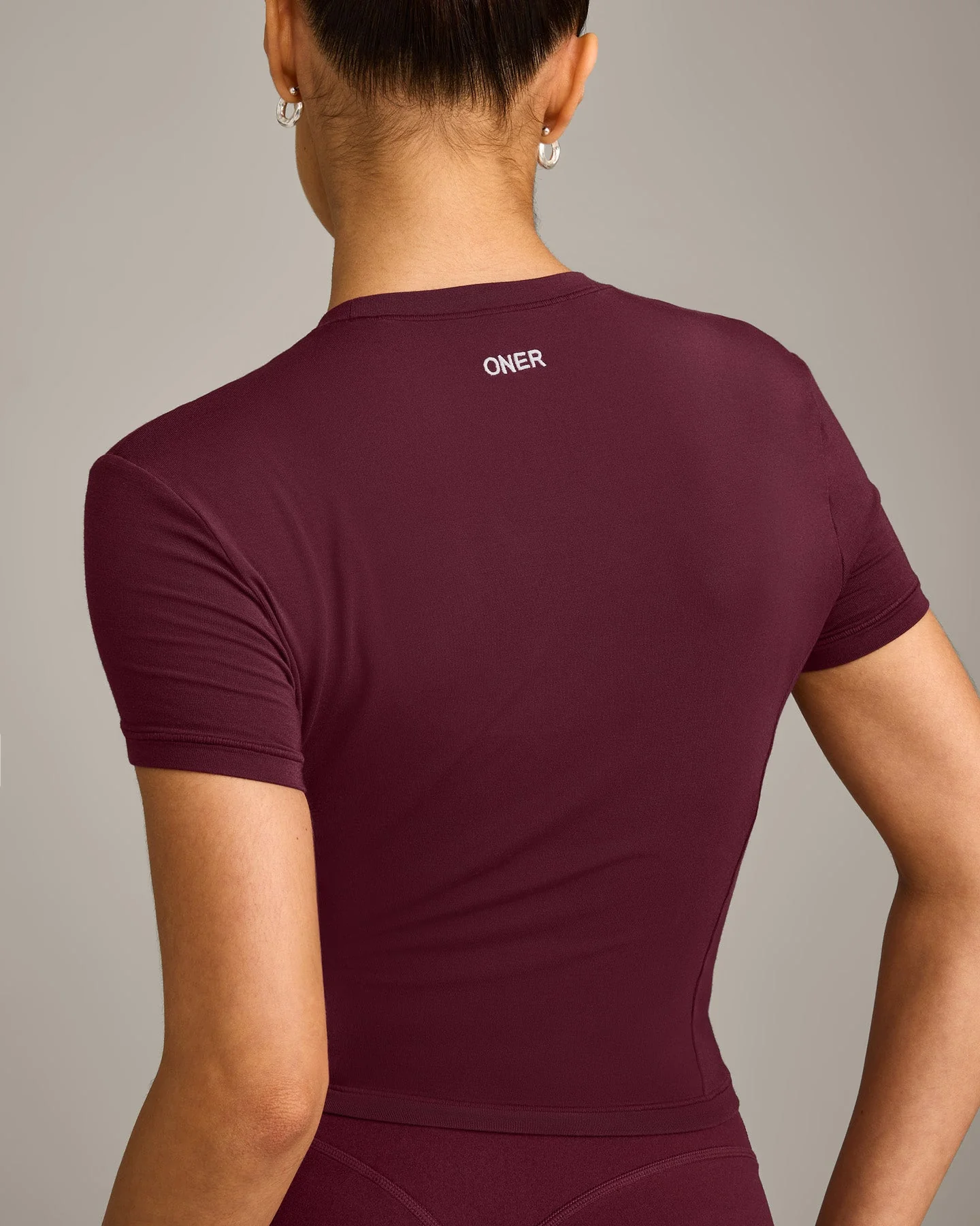 Mellow™ Motion Crew Neck Mid Top | Cherry Lacquer Purple - Image 5