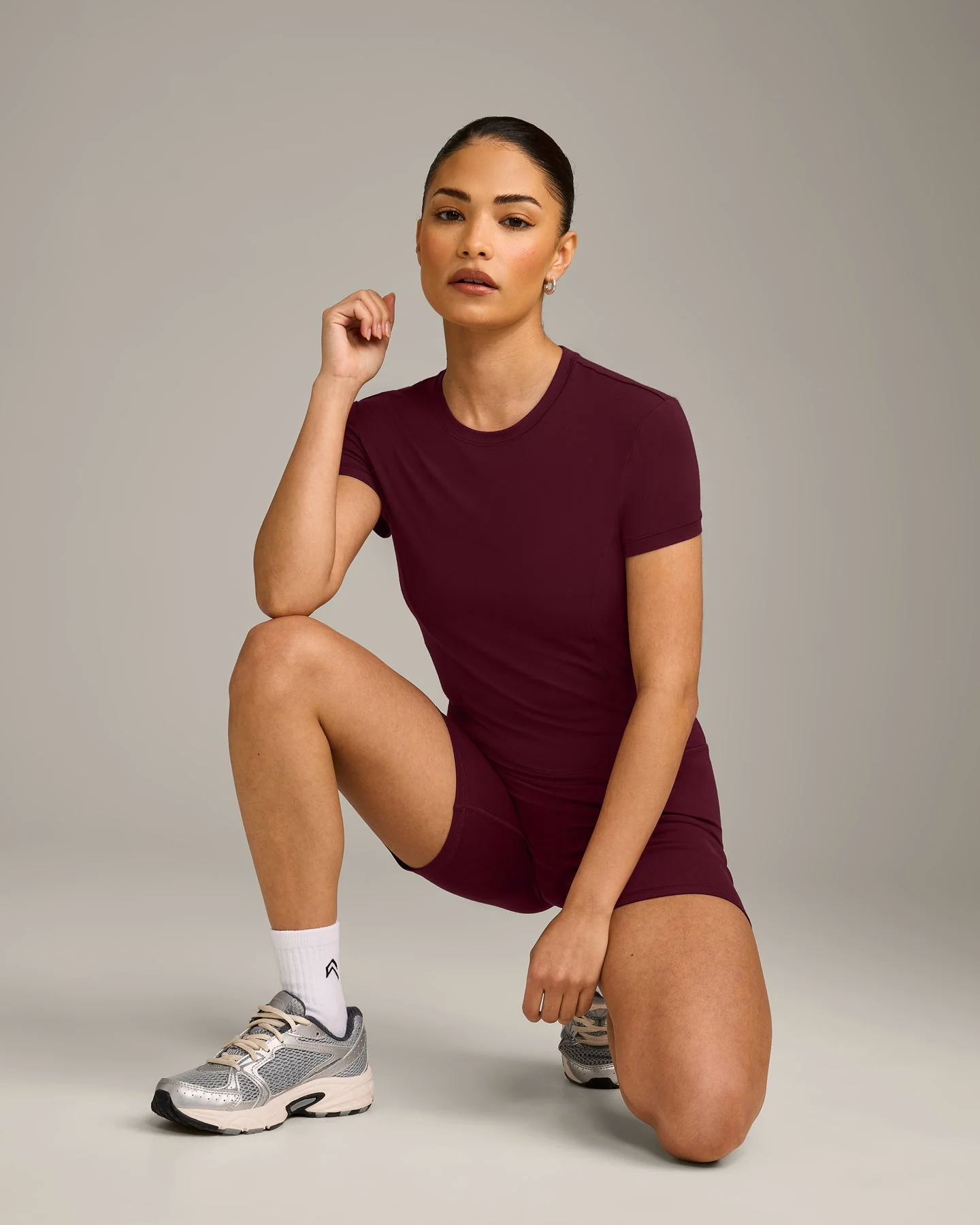Mellow™ Motion Crew Neck Mid Top | Cherry Lacquer Purple - Image 6