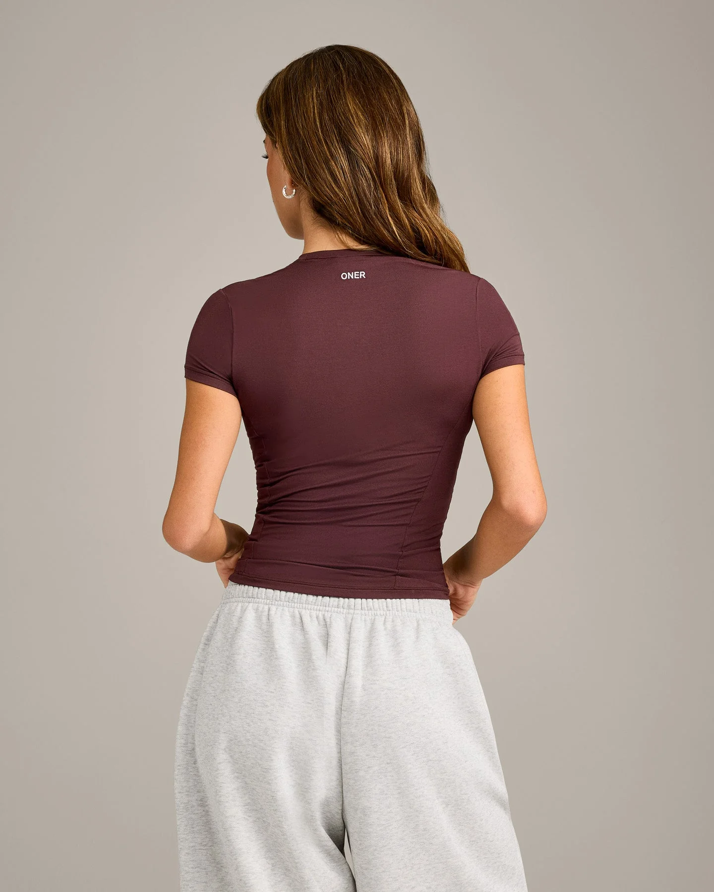 Mellow™ Motion Crew Neck Top | Light Velvet Mocha - Image 5