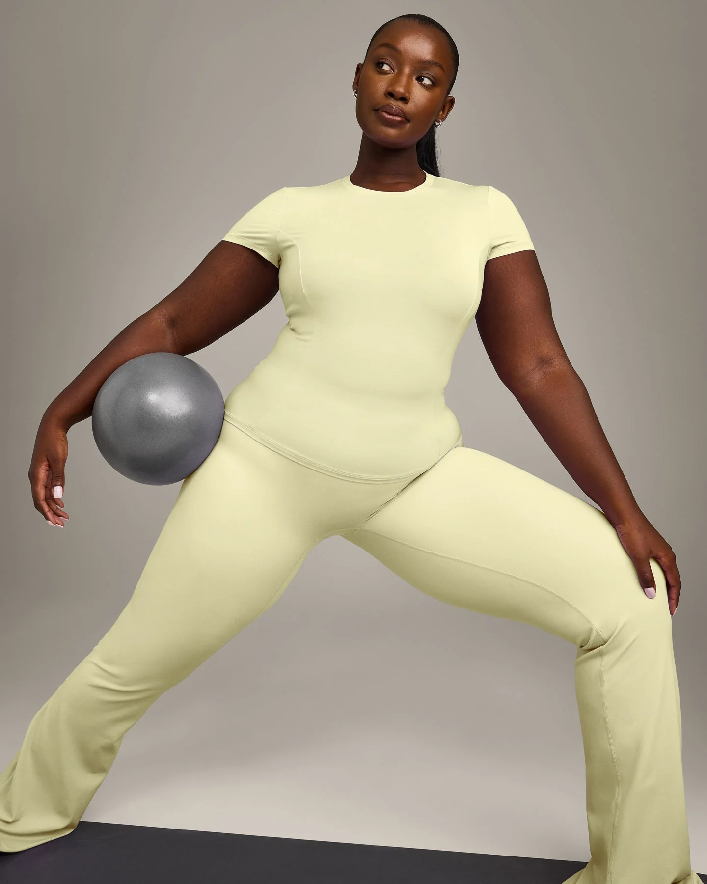 Mellow™ Motion Crew Neck Top | Pastel Yellow - Image 4