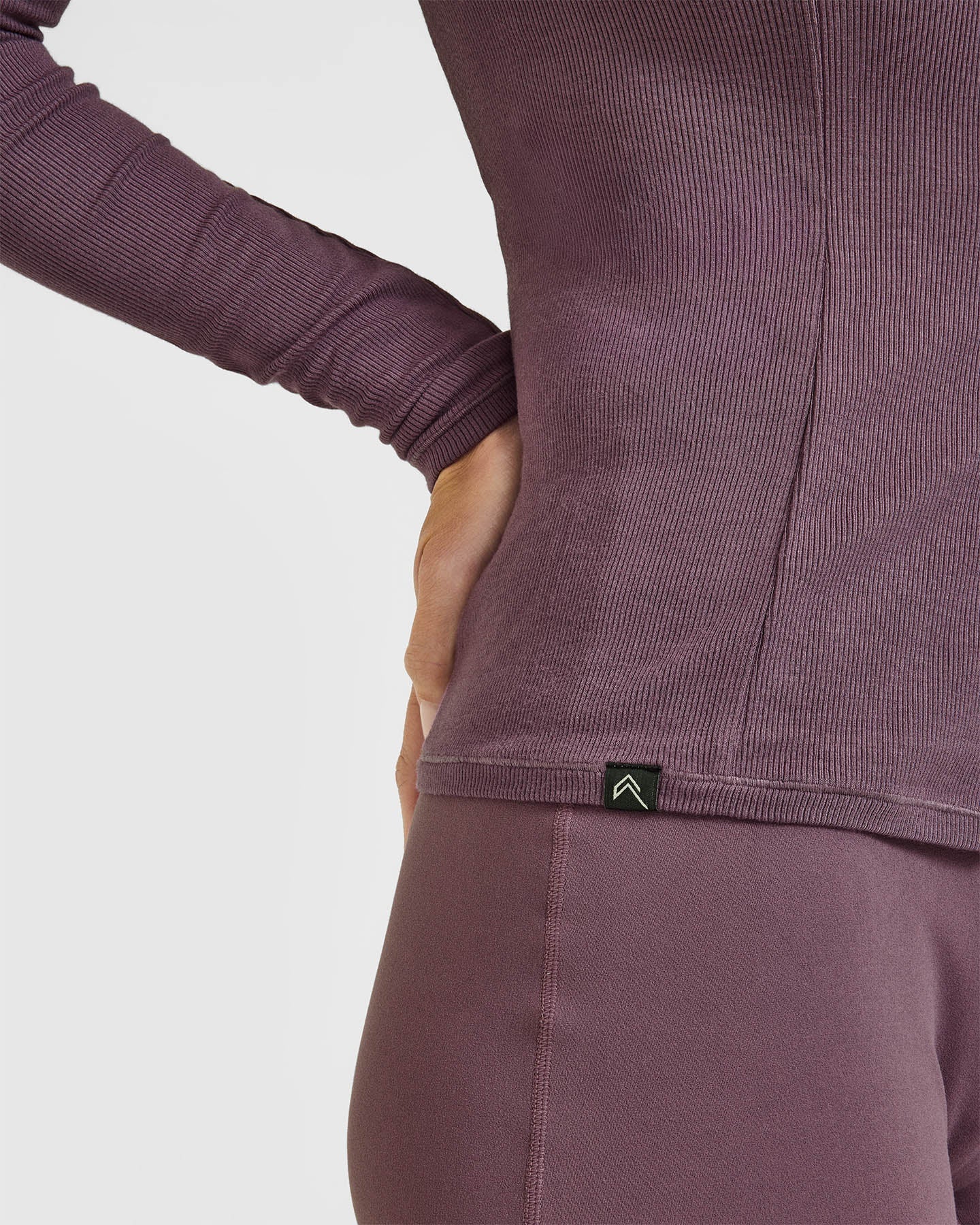 Mellow™ Rib Long Sleeve Cardigan | Vintage Purple - Image 6