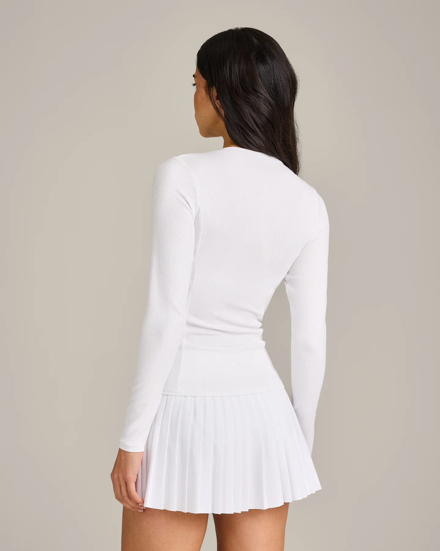 Mellow™ Rib Long Sleeve Cardigan | White - Image 2