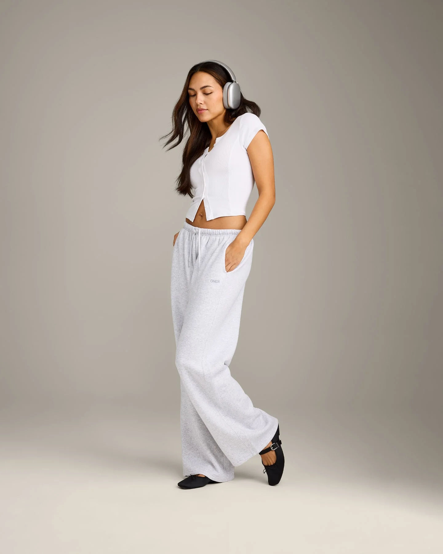 Mellow™ Rib Mid Short Sleeve Cardigan | White - Image 3