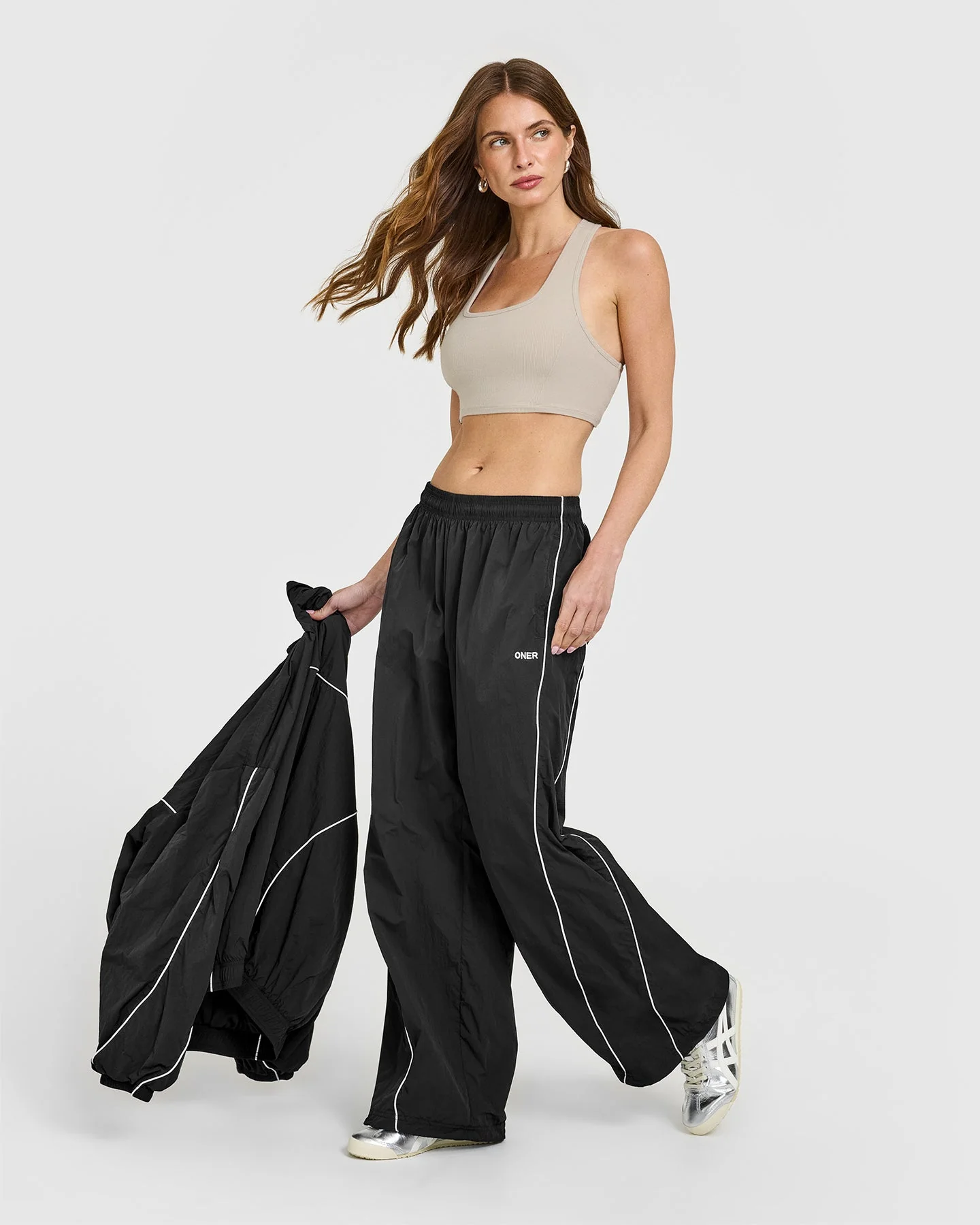 Mellow™ Rib Square Neck Bra | Cloud Grey - Image 3