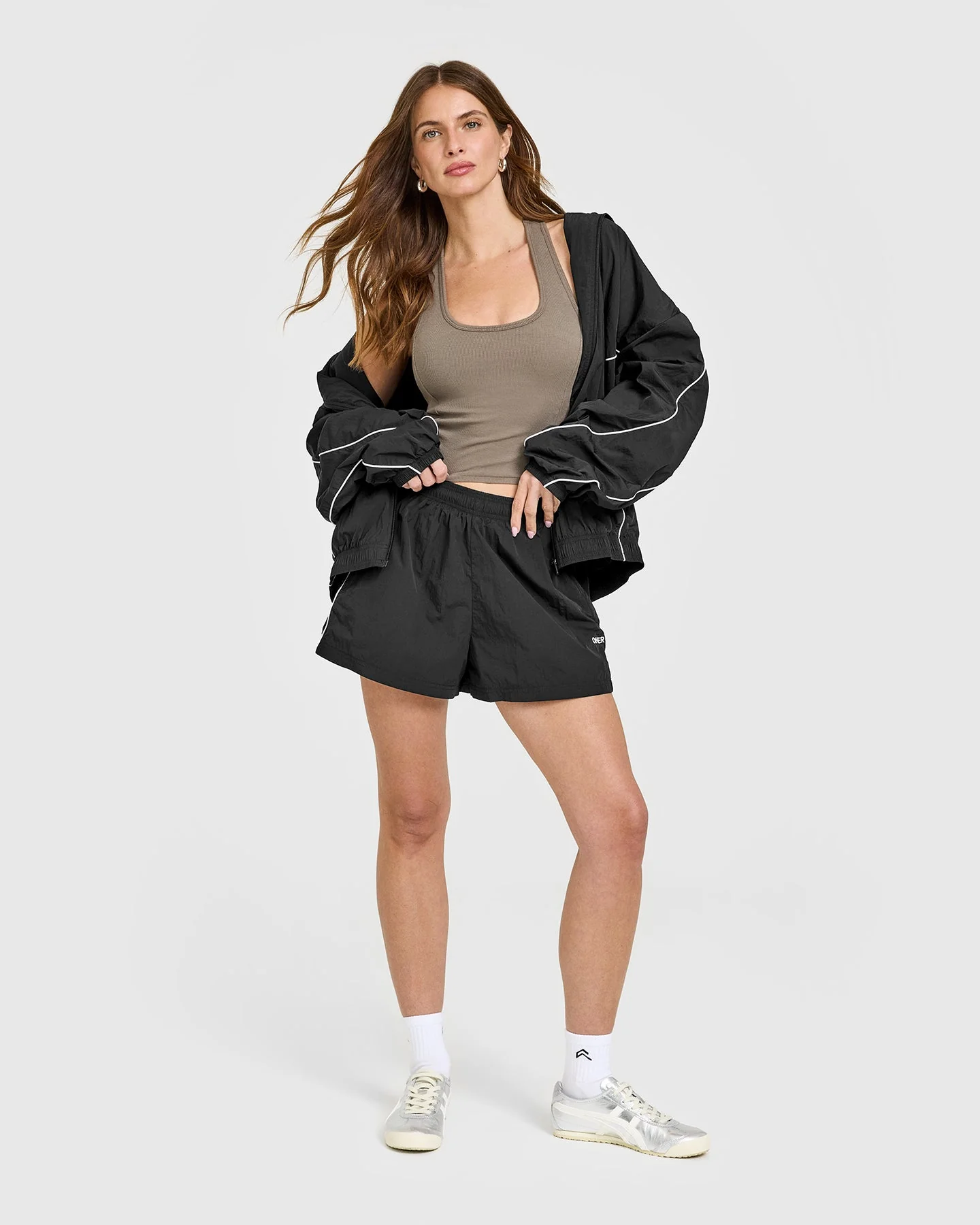 Mellow™ Rib Square Neck Mid Vest with Built in Bra Shelf | Moss Brown - Image 3