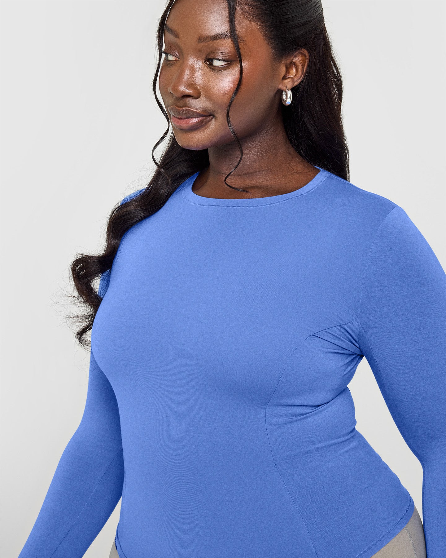 Mellow™ Soft Long Sleeve Top | Glaucous Blue - Image 5