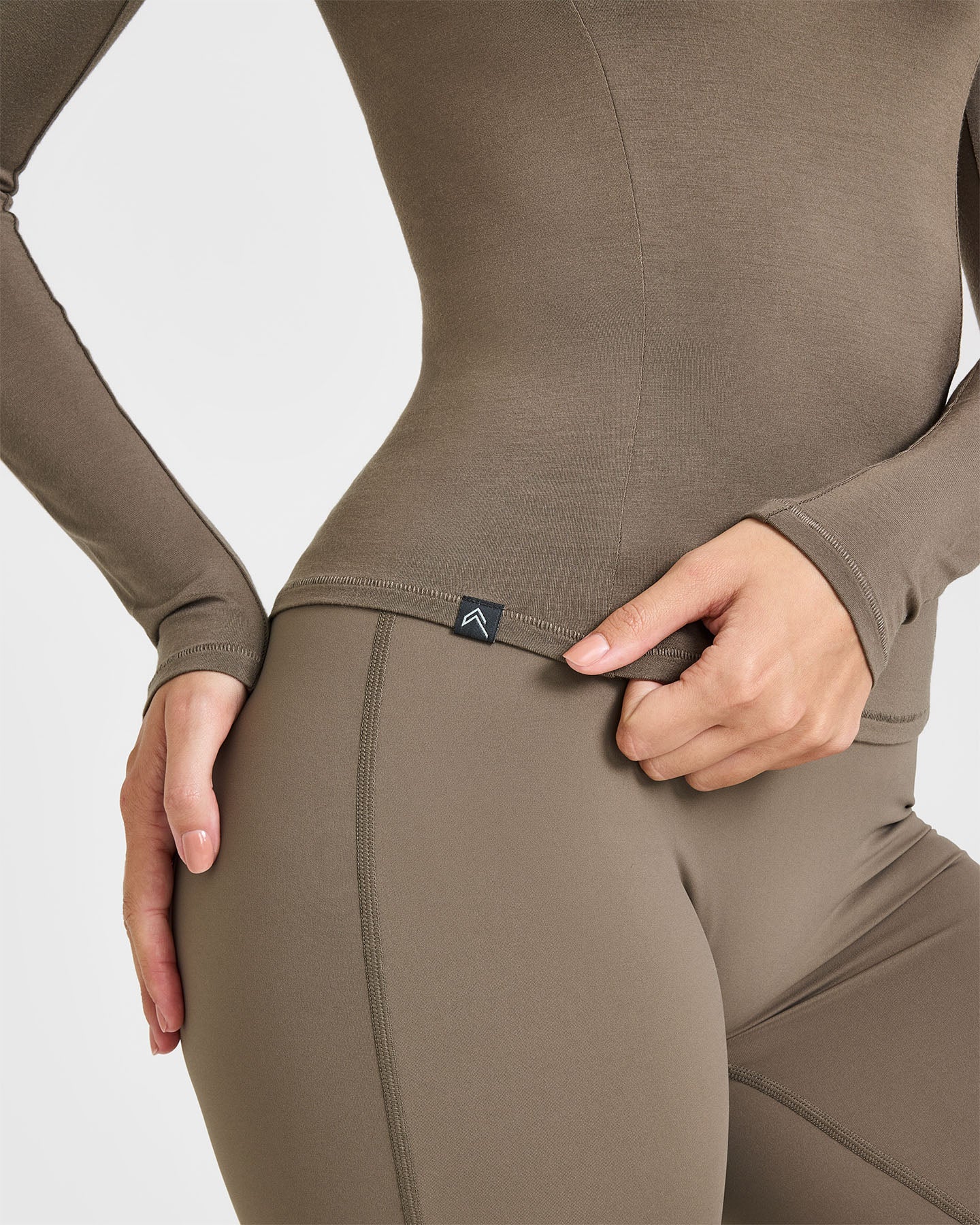 Mellow™ Soft Long Sleeve Top | Moss Brown - Image 4