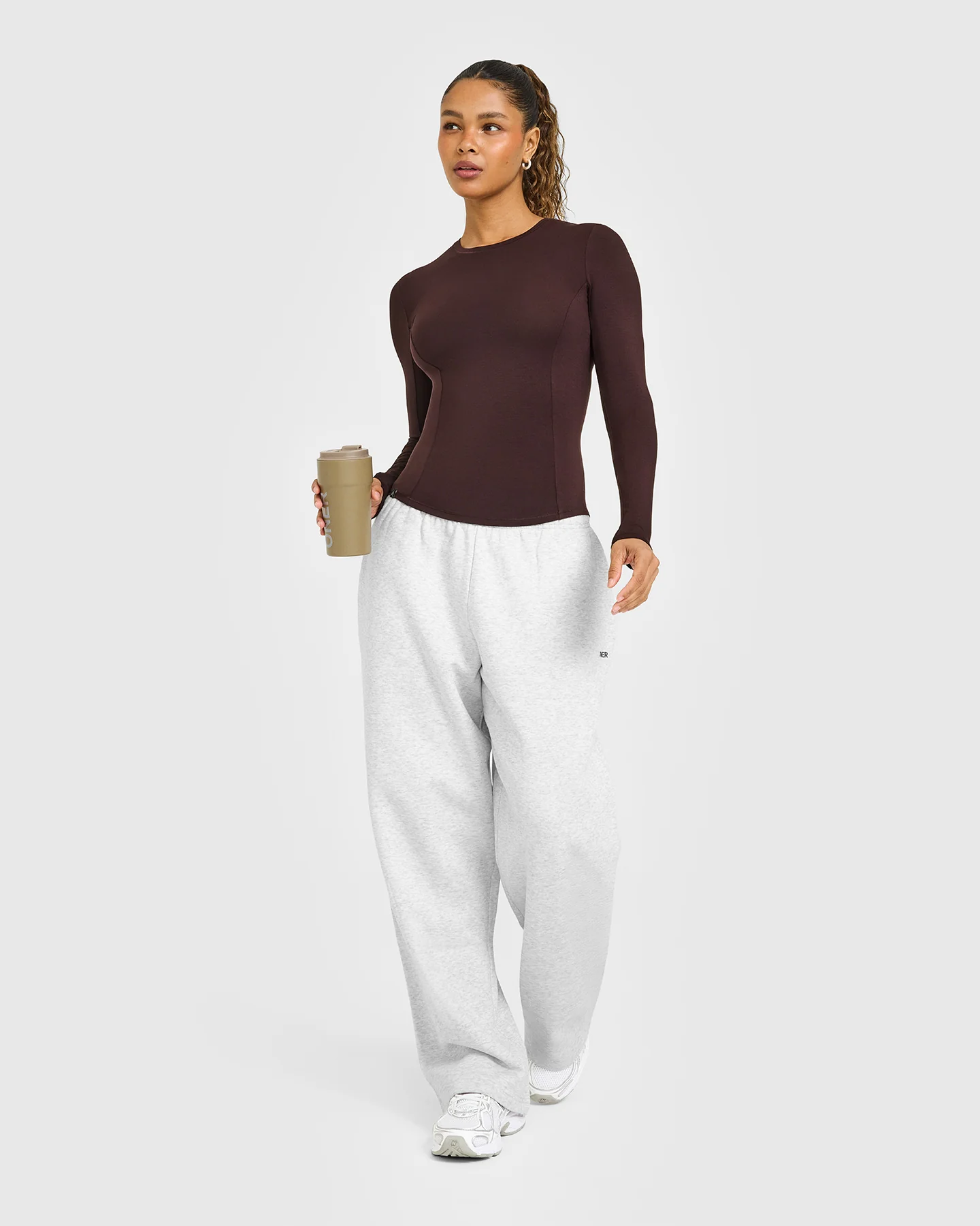 Mellow™ Soft Long Sleeve Top | Plum Brown - Image 2